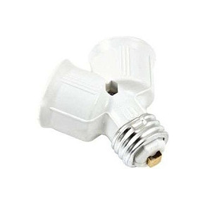 Adapter za žarulje SYNERGY 21 S21-AD-E27-2E27 (E27 na 2x E27, Y-oblik)