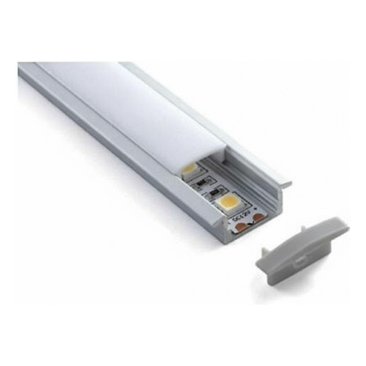 LED profil SYNERGY 21 U-Profil (200 cm, aluminij, bijeli)