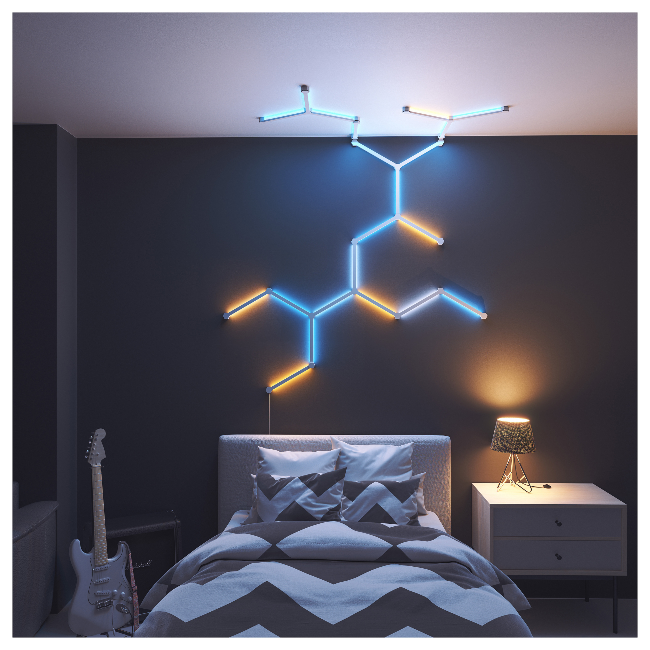 Dodatak za pametnu rasvjetu NANOLEAF Lines Flexible Connectors (3 kom)-2