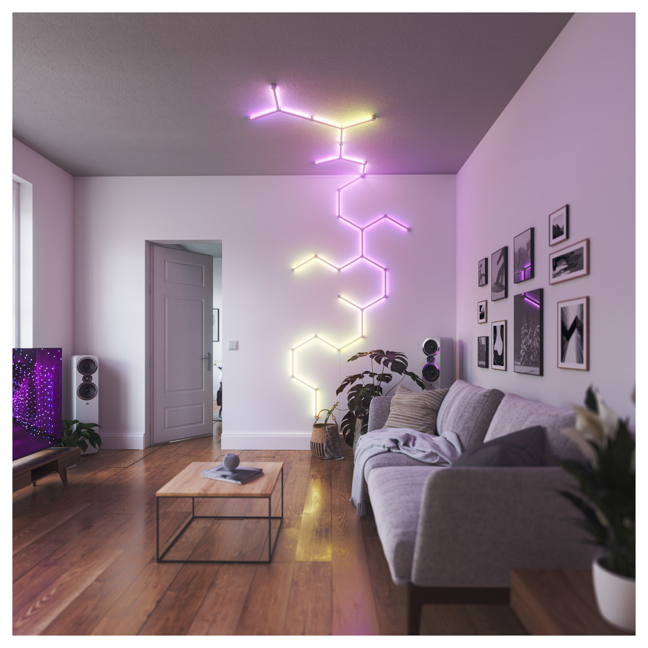 Dodatak za pametnu rasvjetu NANOLEAF Lines Flexible Connectors (3 kom)-3