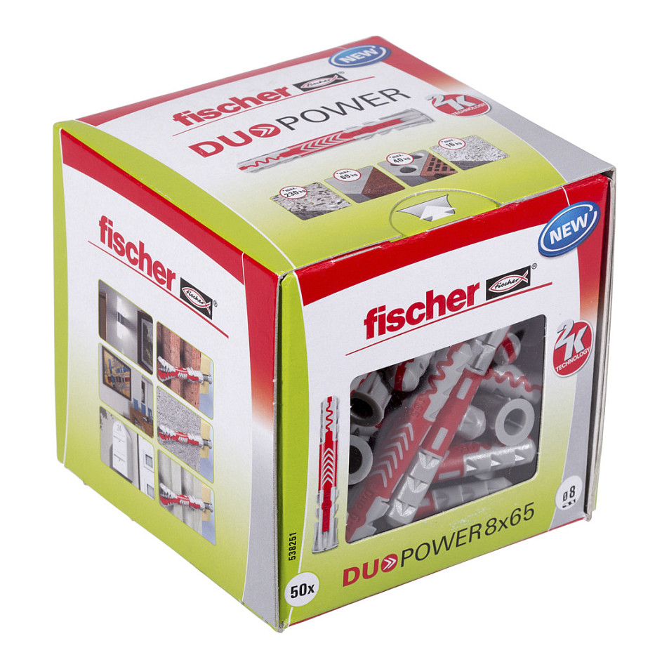 Univerzalna tipla FISCHER DuoPower 8x65 (50 komada)-0