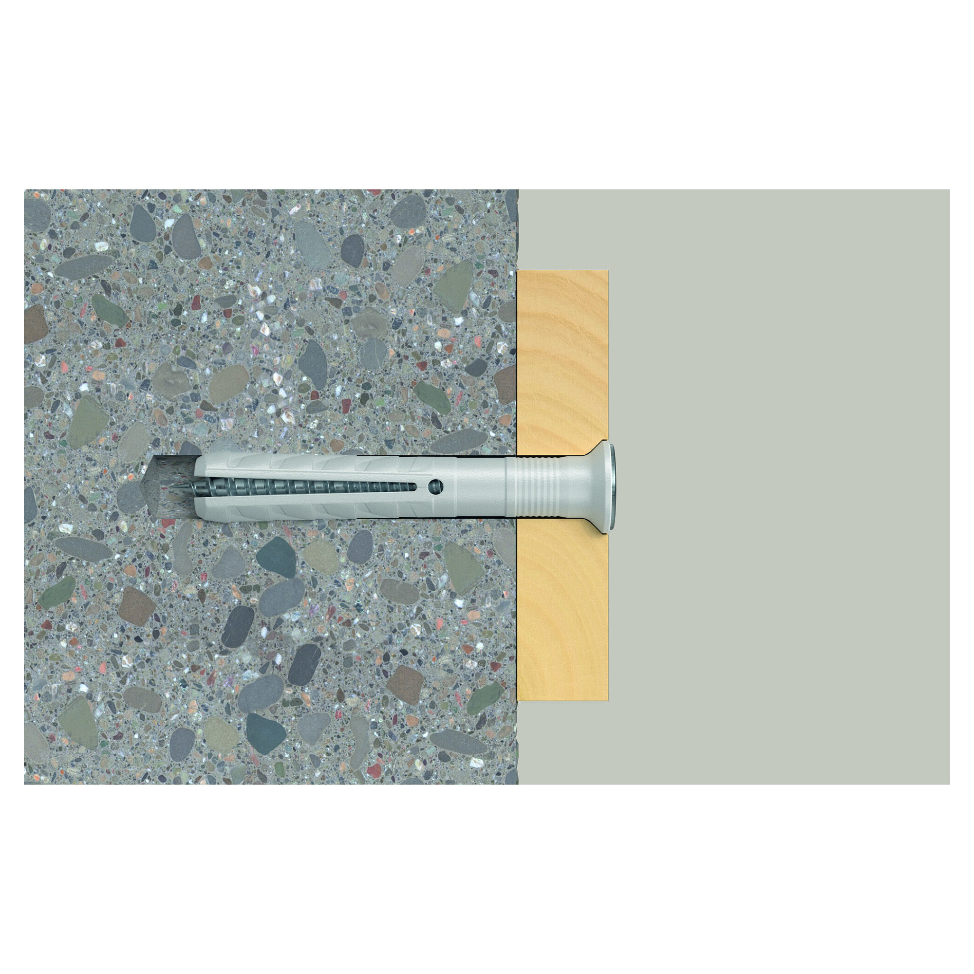 Udarna tipla FISCHER N 6x60/30 S (6x60 mm, upuštena glava, 100 kom)-2