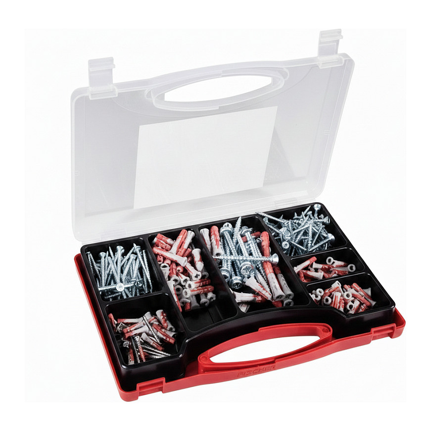 Set tipli i vijaka FISCHER Meister-Box XL Wohnraum (280 komada, DUOPOWER)