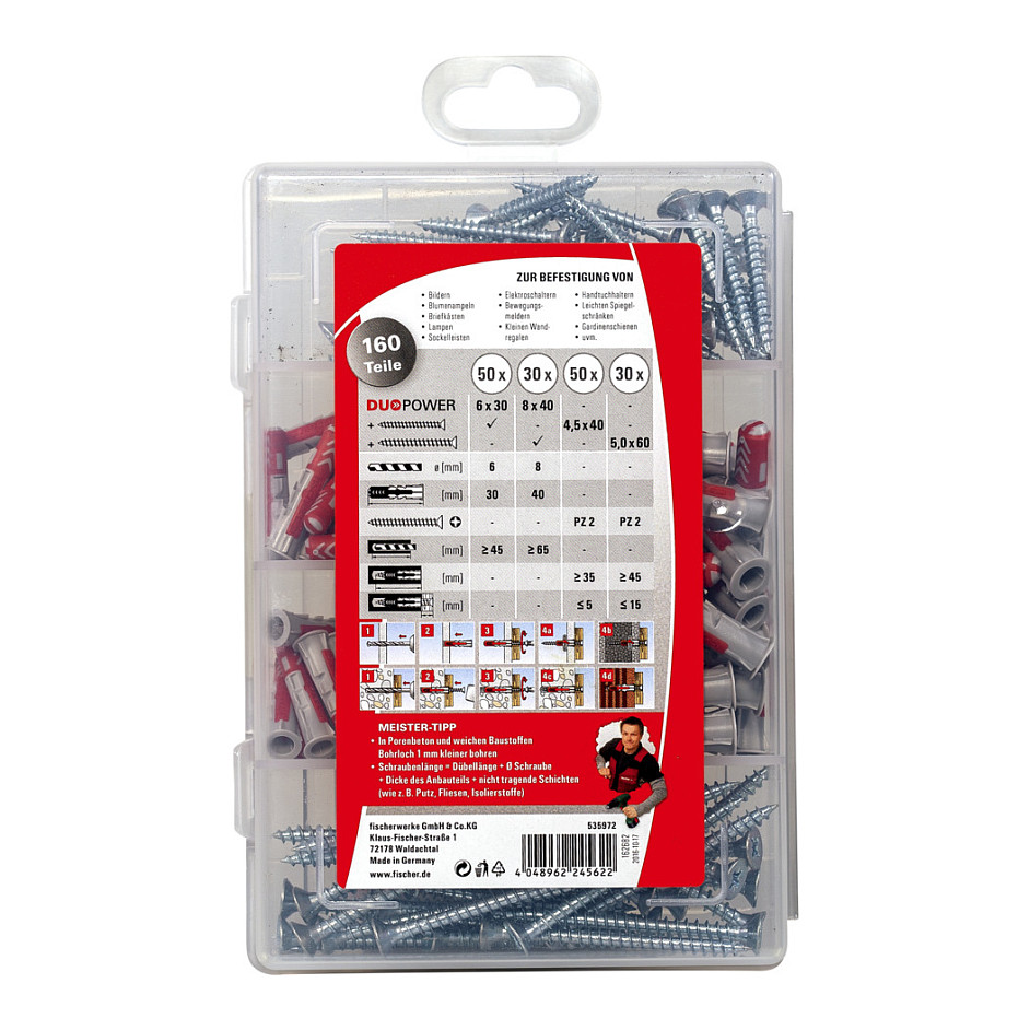 Set tipli i vijaka FISCHER MeisterBox DuoPower (210 komada)-1