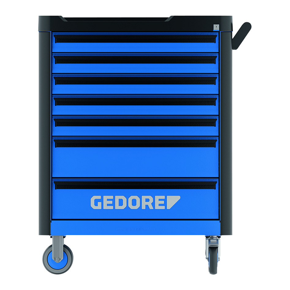 Kolica za alat GEDORE workster highline WHL-L7 (147-dijelni set alata TS-147, 7 ladica, plavo-crna)-1