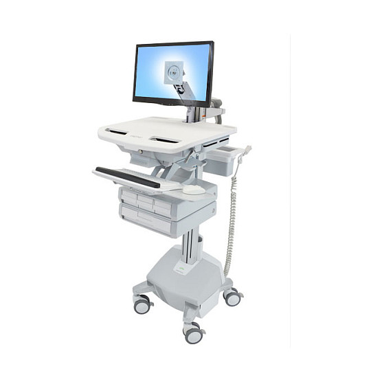 Medicinska kolica ERGOTRON StyleView SV43-1240-0 (LiFe napajanje, 4 ladice, nosač za LCD)