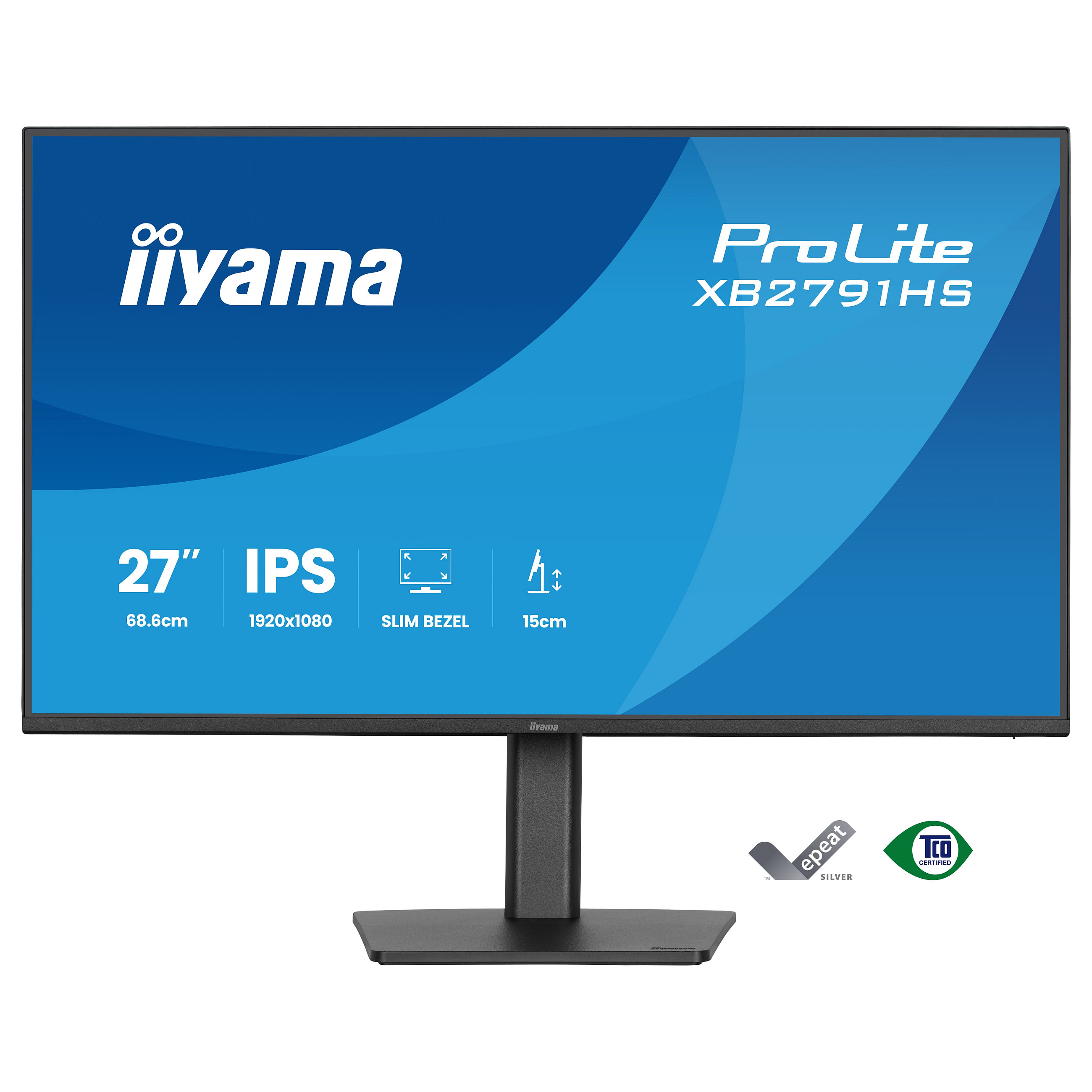 Monitor IIYAMA ProLite XB2791HS-B1 (27" FHD, IPS, 5ms, Pivot, Zvučnici)-1