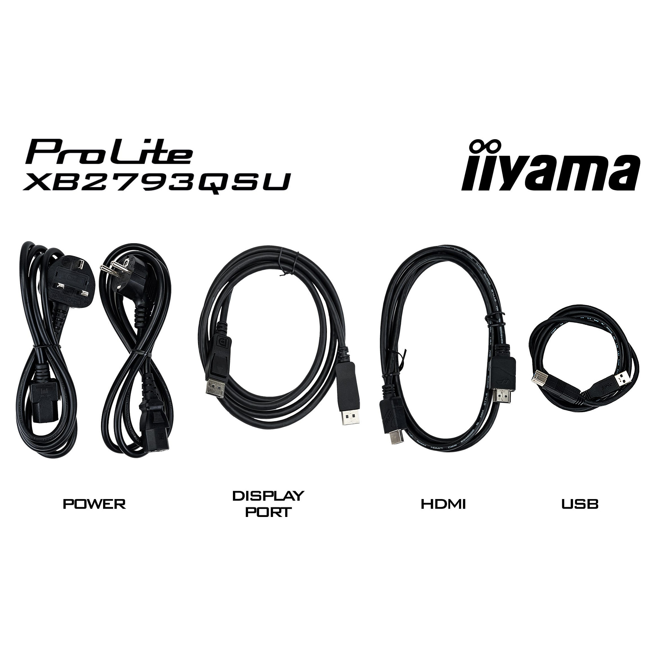 Monitor IIYAMA ProLite XB2793QSU-B1 (27" QHD IPS, 100Hz, USB Hub, Ergo stalak)-9