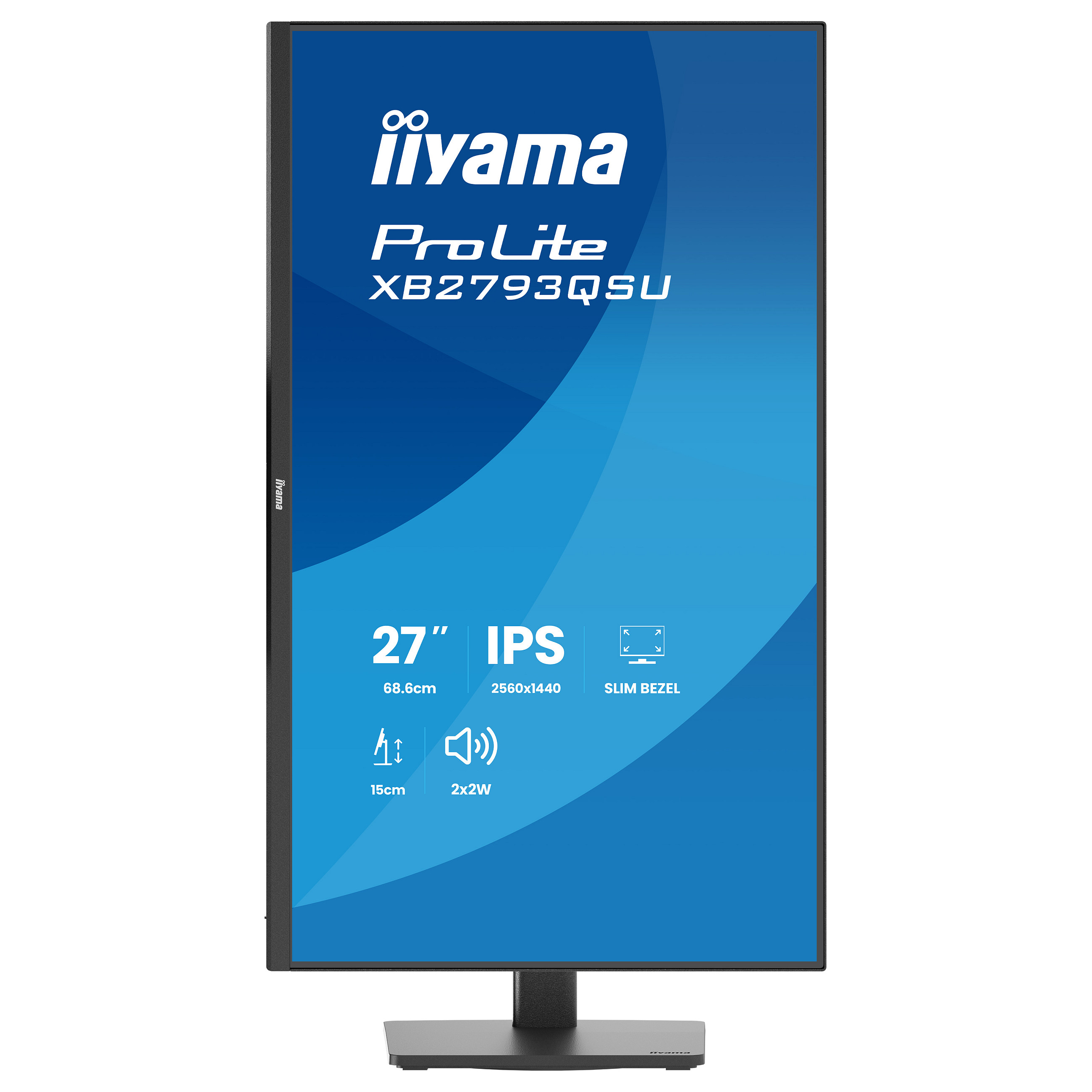Monitor IIYAMA ProLite XB2793QSU-B1 (27" QHD IPS, 100Hz, USB Hub, Ergo stalak)-11