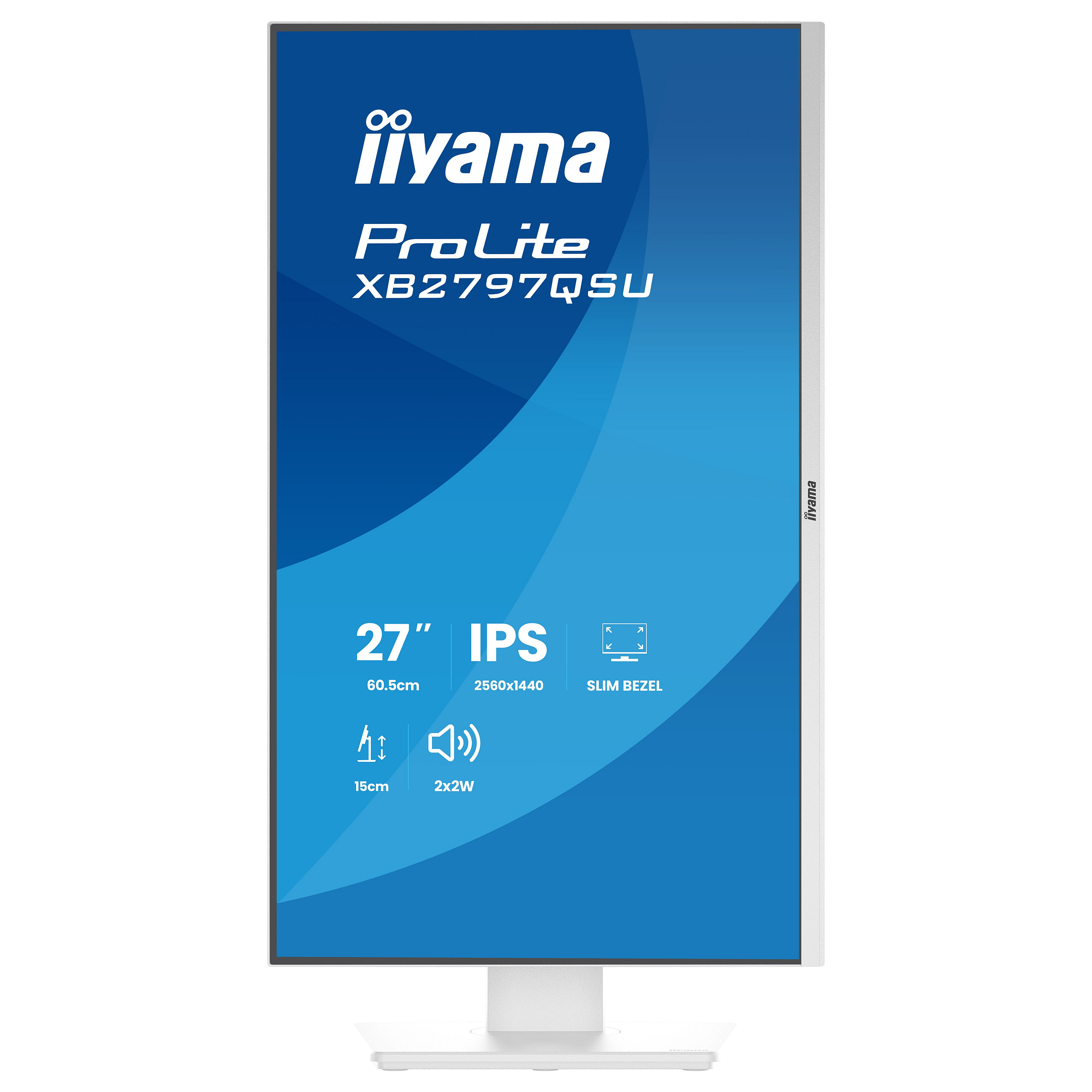 Monitor IIYAMA ProLite XB2797QSU-W1 (27" WQHD, IPS, 100Hz, 1ms, USB-C, KVM) White-19