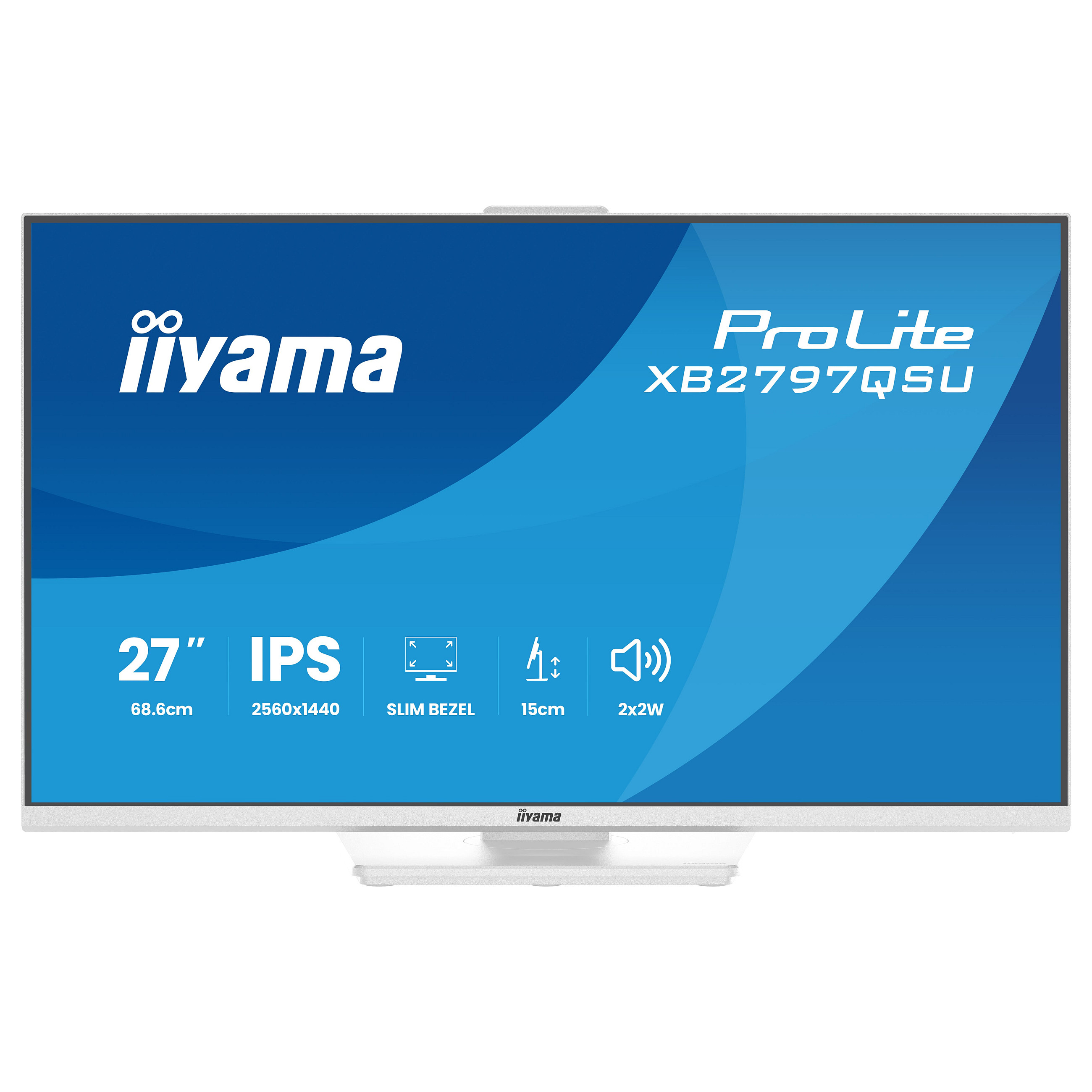 Monitor IIYAMA ProLite XB2797QSU-W1 (27" WQHD, IPS, 100Hz, 1ms, USB-C, KVM) White-21