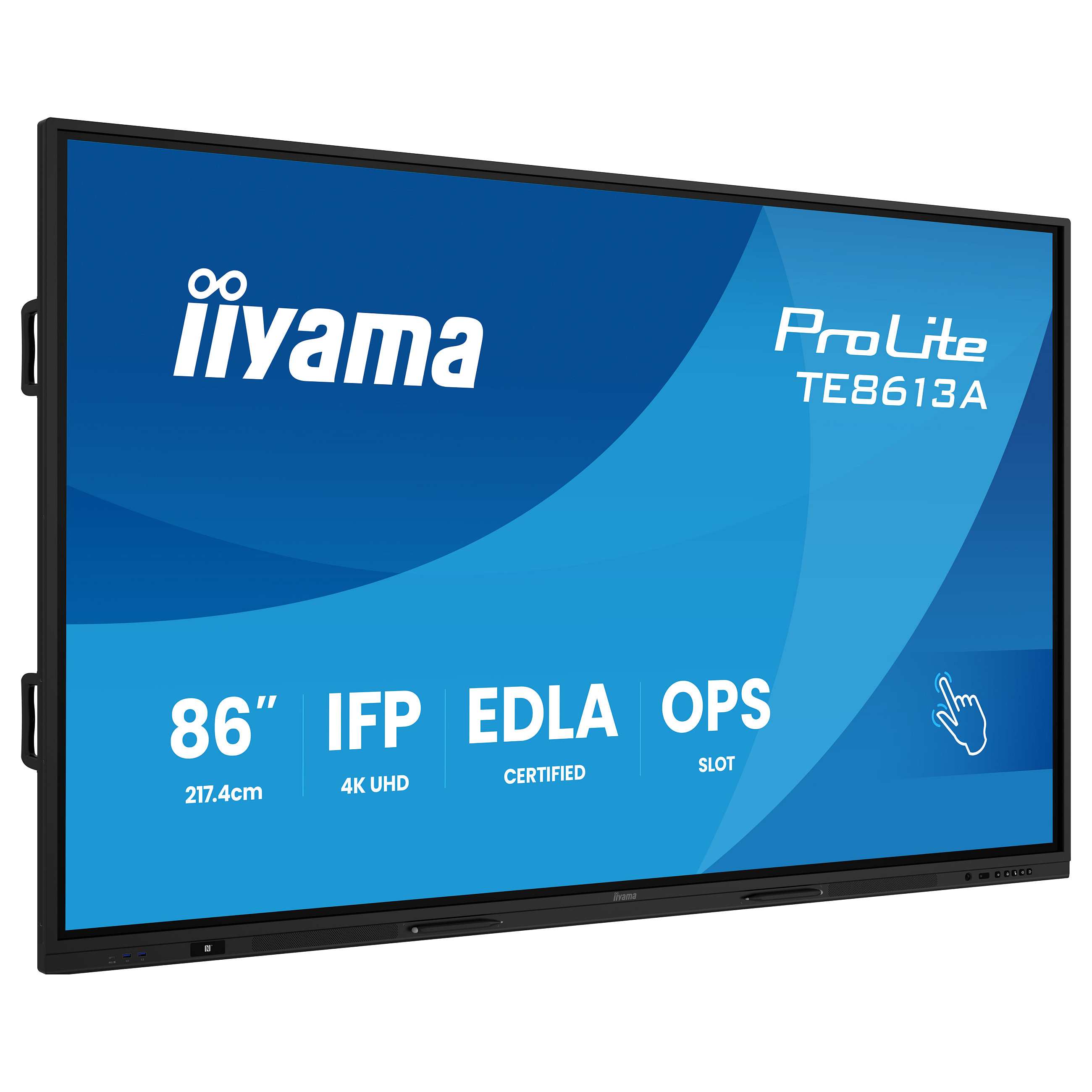 Interaktivni zaslon IIYAMA ProLite TE8613A-B2AG (86", 4K UHD, Android 13, 40 točaka dodira, Anti-Glare)-0