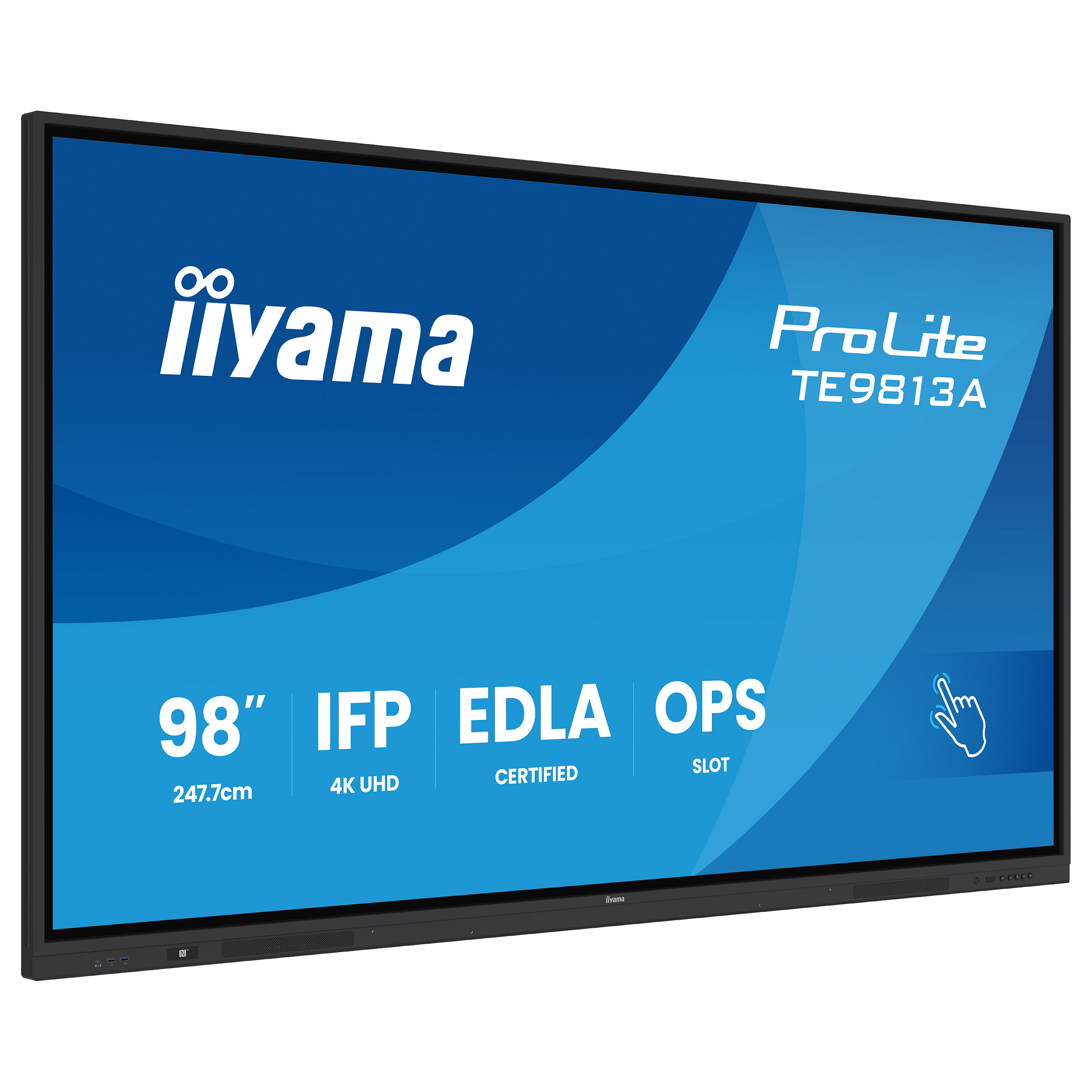 Interaktivni ekran IIYAMA ProLite TE9813A-B2AG (98", 4K UHD, Android 13, 50 točaka dodira, Anti-glare)-0