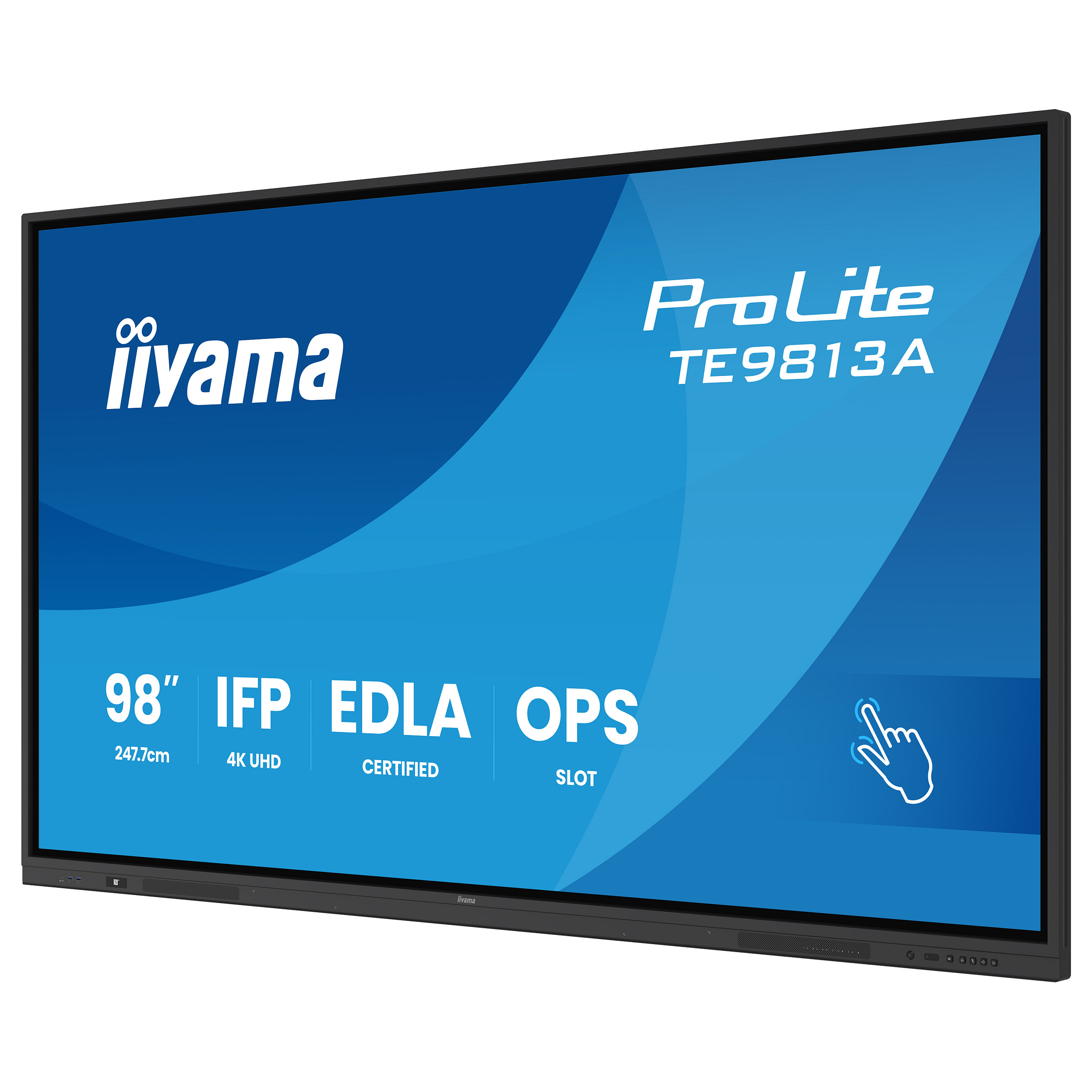 Interaktivni ekran IIYAMA ProLite TE9813A-B2AG (98", 4K UHD, Android 13, 50 točaka dodira, Anti-glare)-17