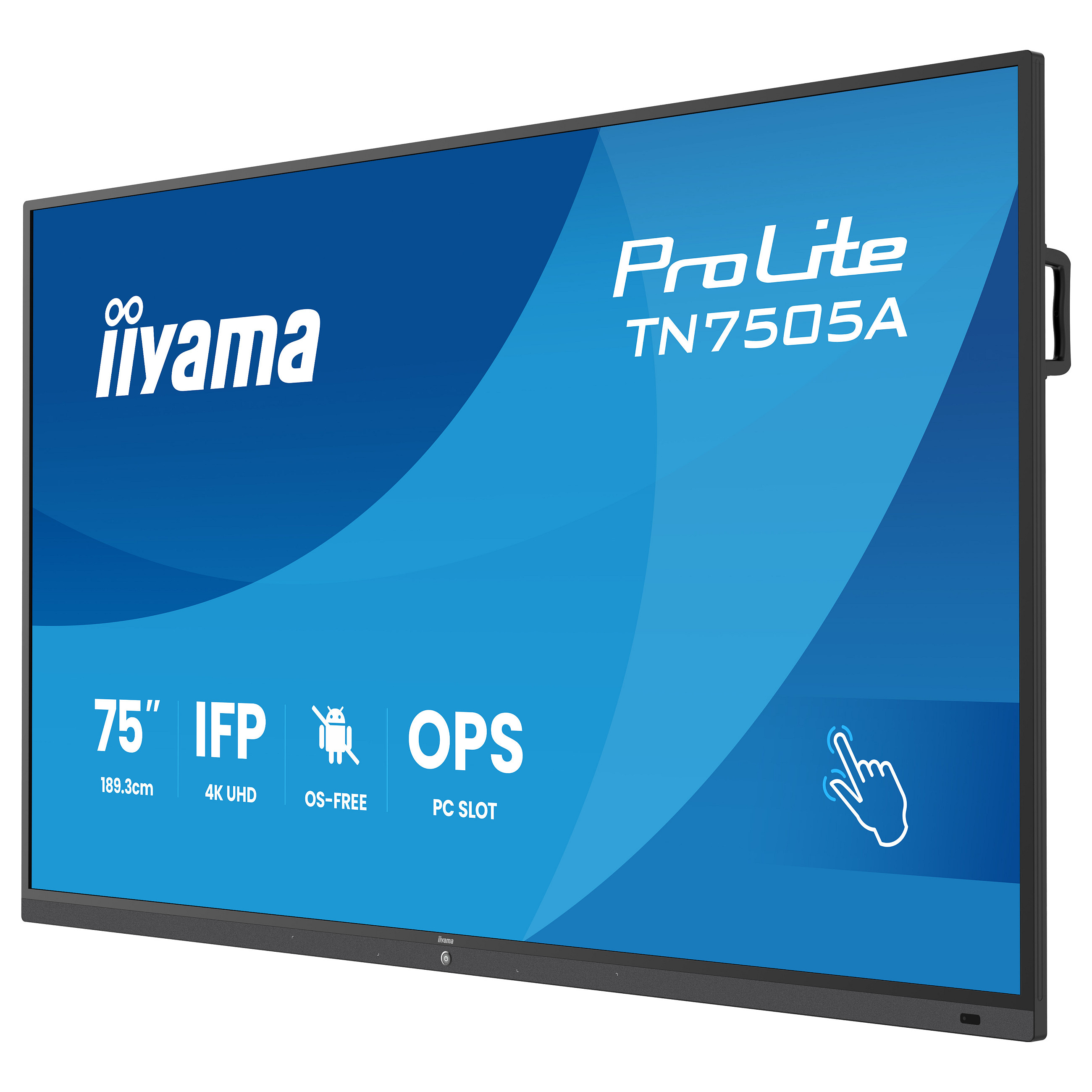 Interaktivni zaslon IIYAMA ProLite TN7505A-B1AG (75", 4K UHD, 50 točaka dodira, Android 13, USB-C)-2