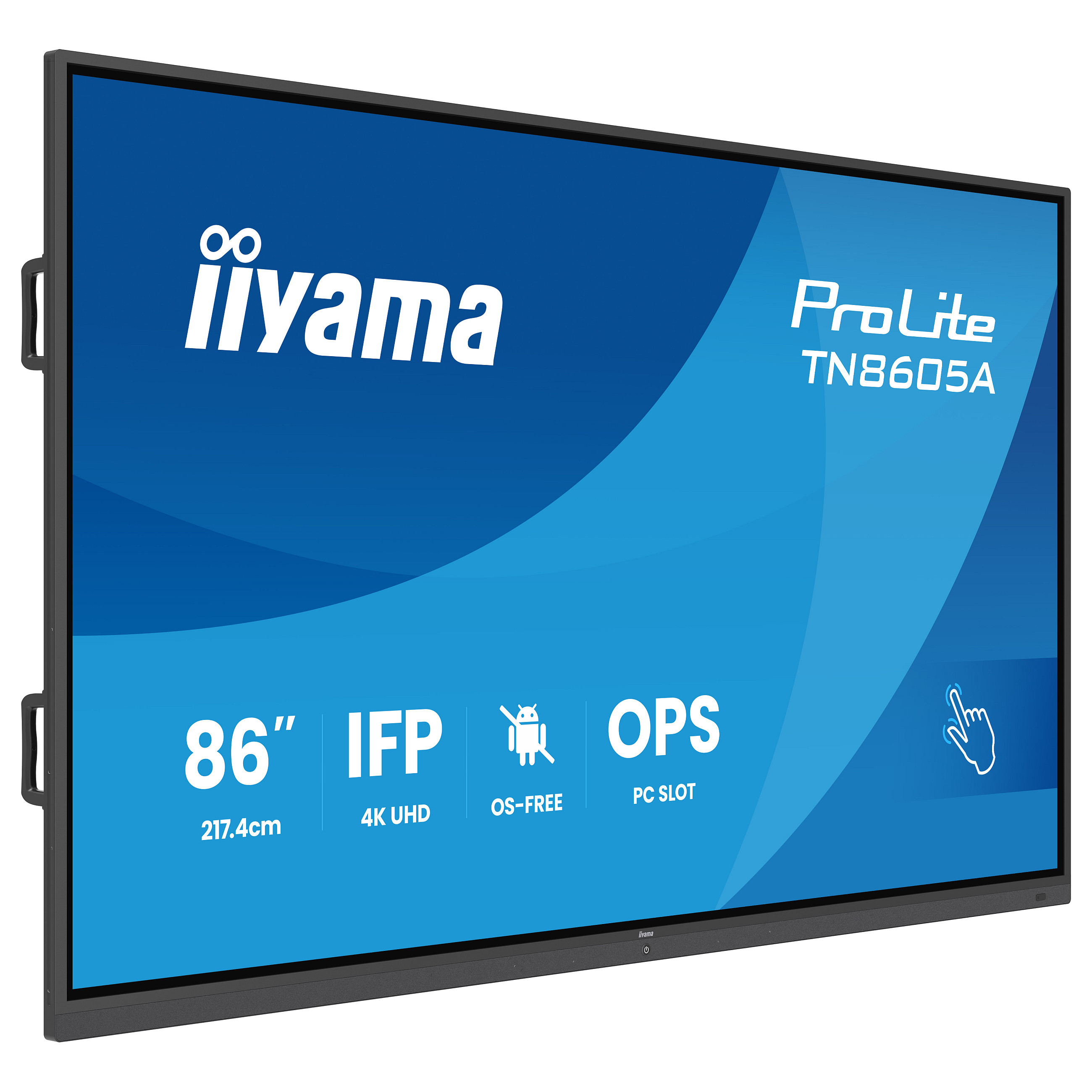 Interaktivni zaslon IIYAMA ProLite TN8605A-B1AG (86", 4K UHD, 20 točaka, Android OS, iiWare 11)-0