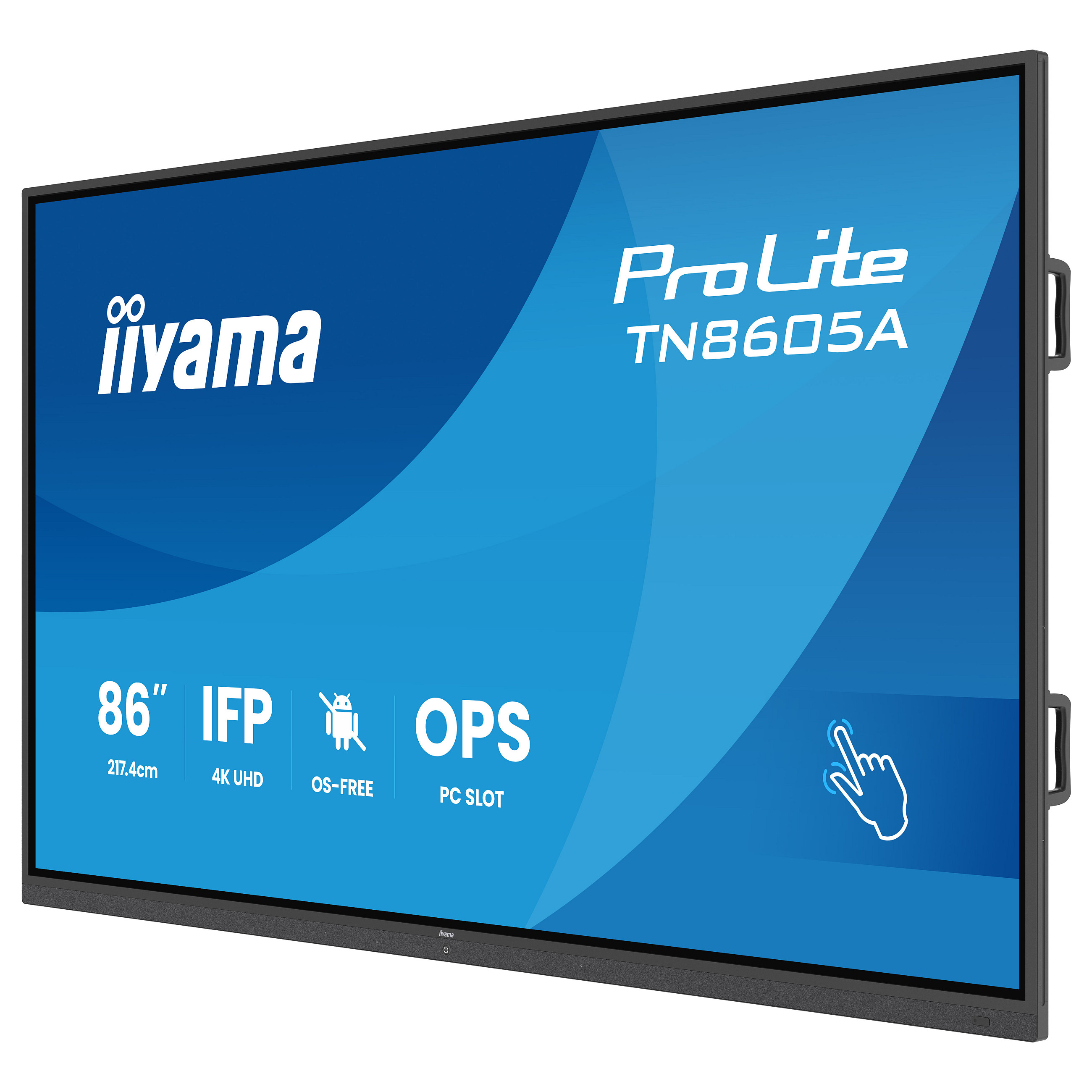 Interaktivni zaslon IIYAMA ProLite TN8605A-B1AG (86", 4K UHD, 20 točaka, Android OS, iiWare 11)-2