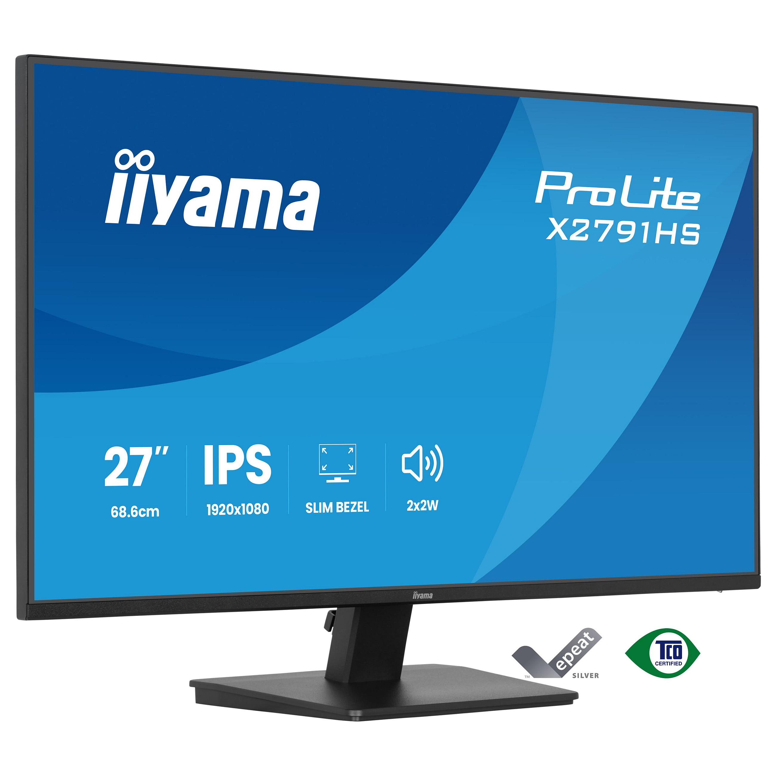 Monitor IIYAMA ProLite X2791HS-B1 (27", Full HD, IPS, HDMI, DP)-0