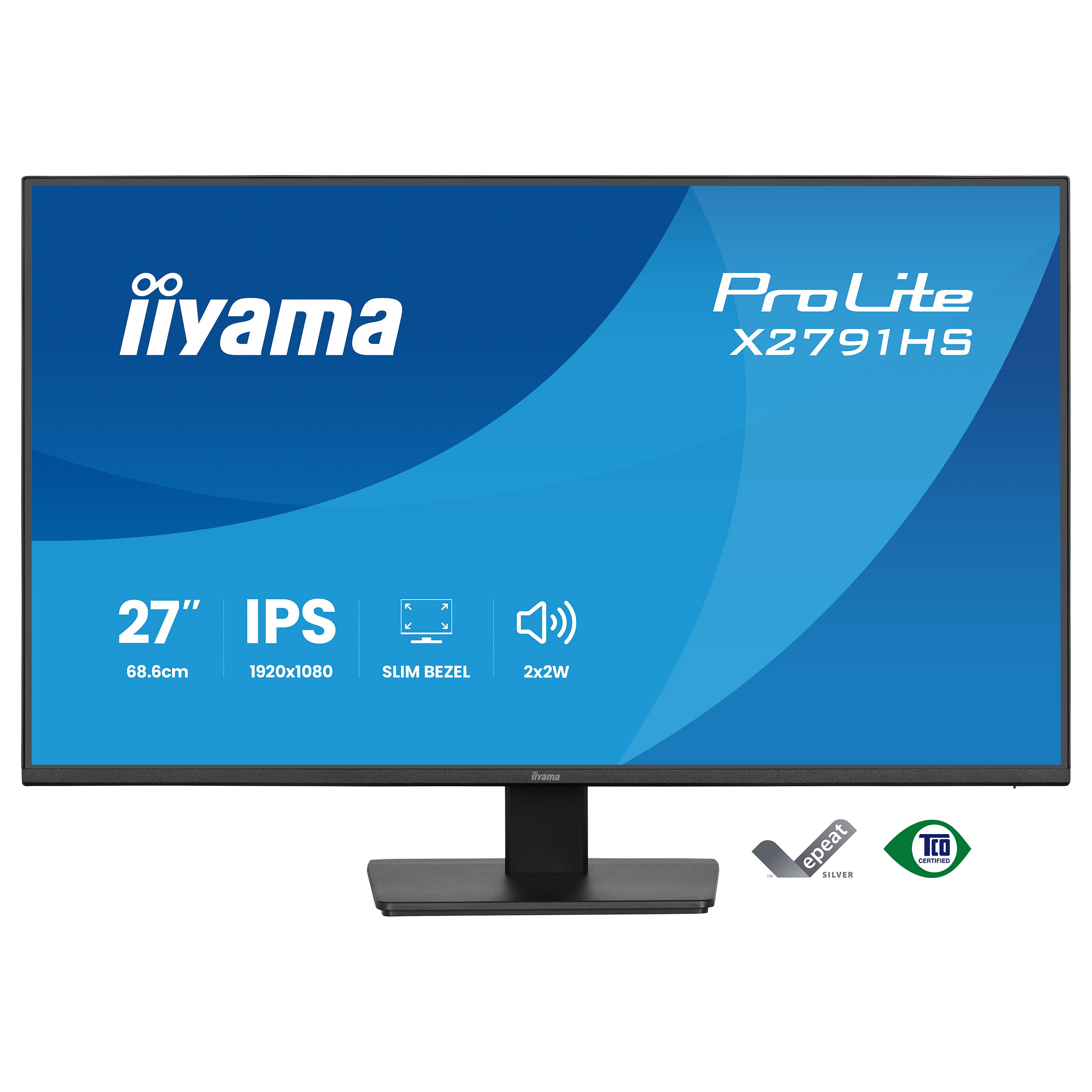 Monitor IIYAMA ProLite X2791HS-B1 (27", Full HD, IPS, HDMI, DP)-1
