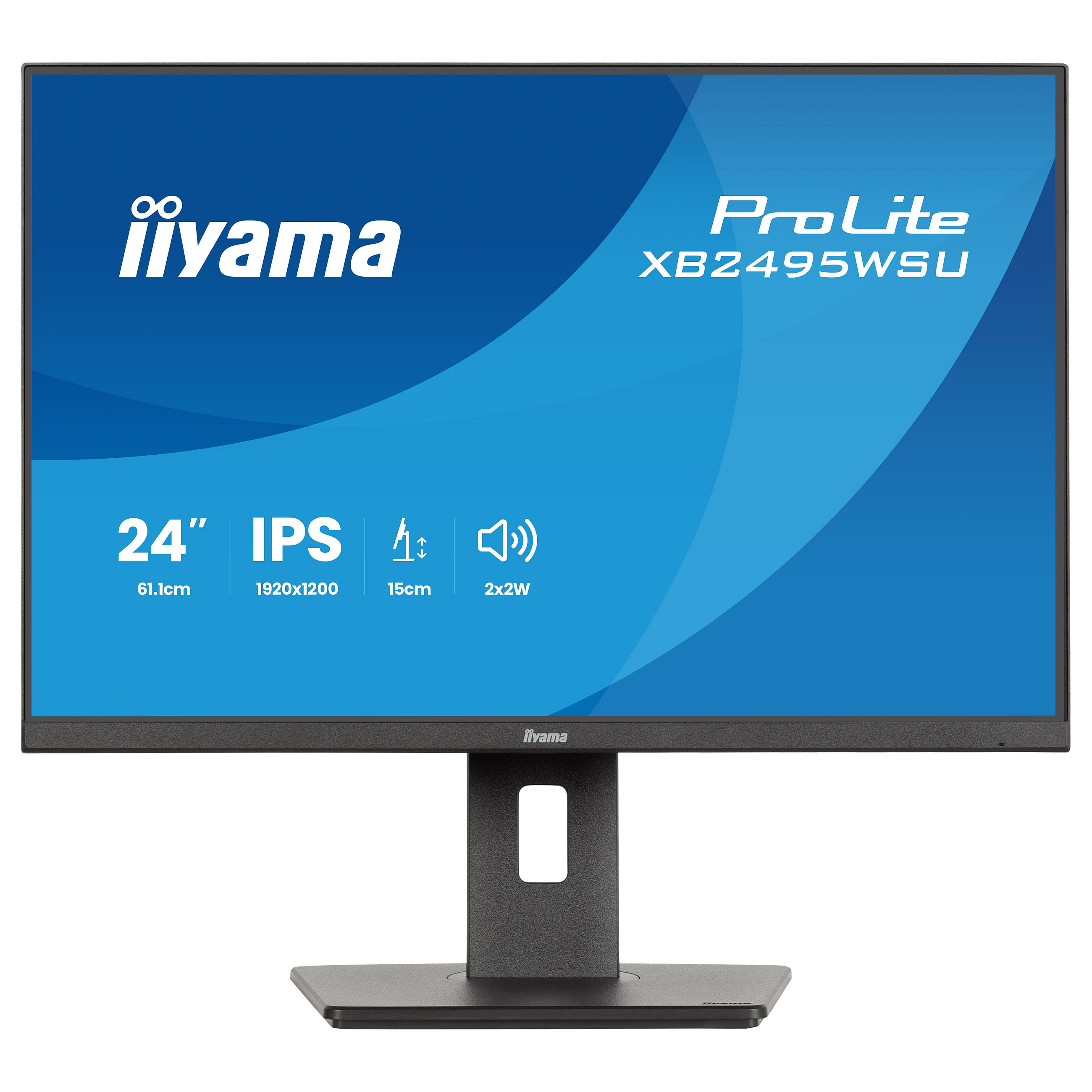 Monitor IIYAMA ProLite XB2495WSU-B1 (24.1" WUXGA 1920x1200, IPS, 1610, 75Hz, Podesiv po visini)-6
