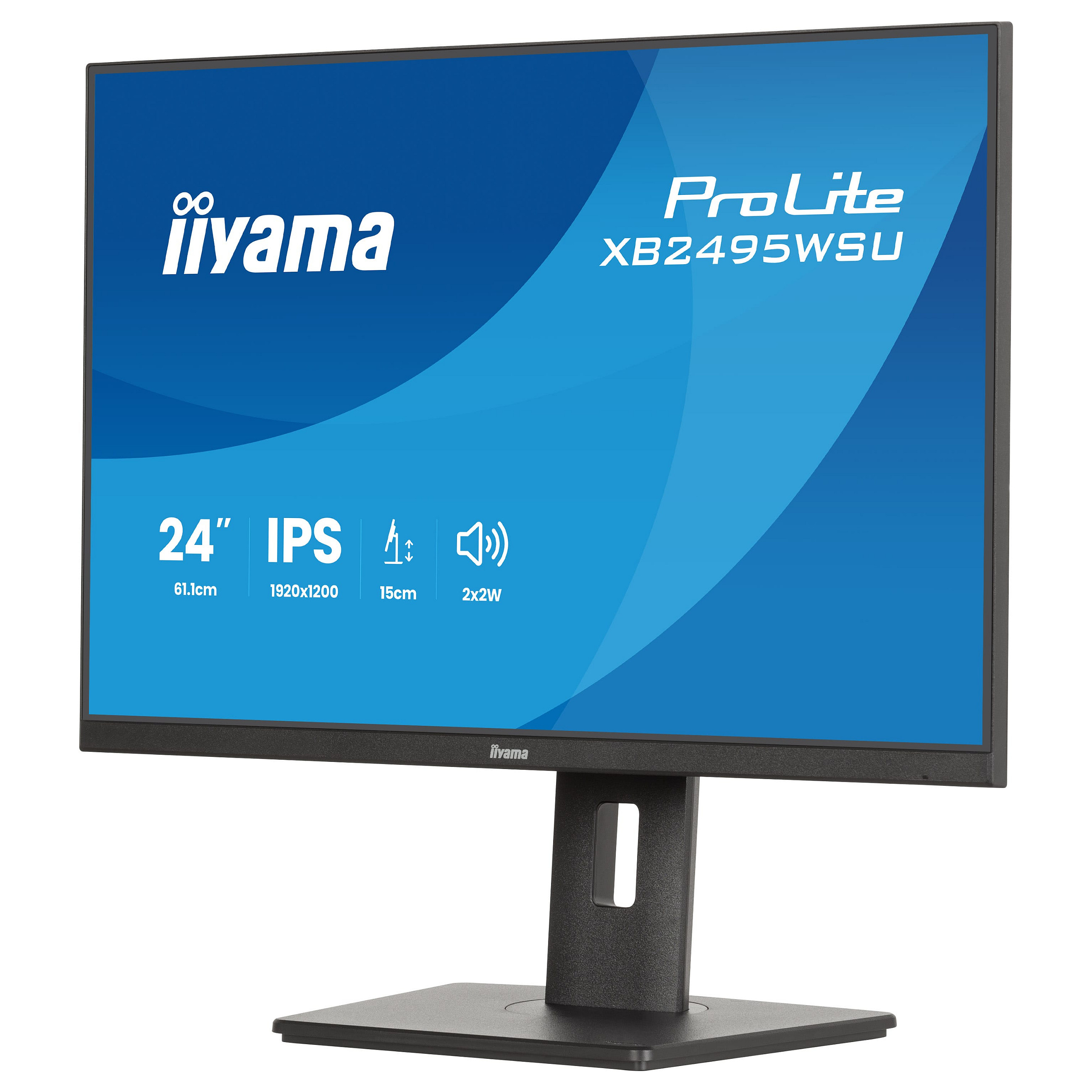 Monitor IIYAMA ProLite XB2495WSU-B1 (24.1" WUXGA 1920x1200, IPS, 1610, 75Hz, Podesiv po visini)-9