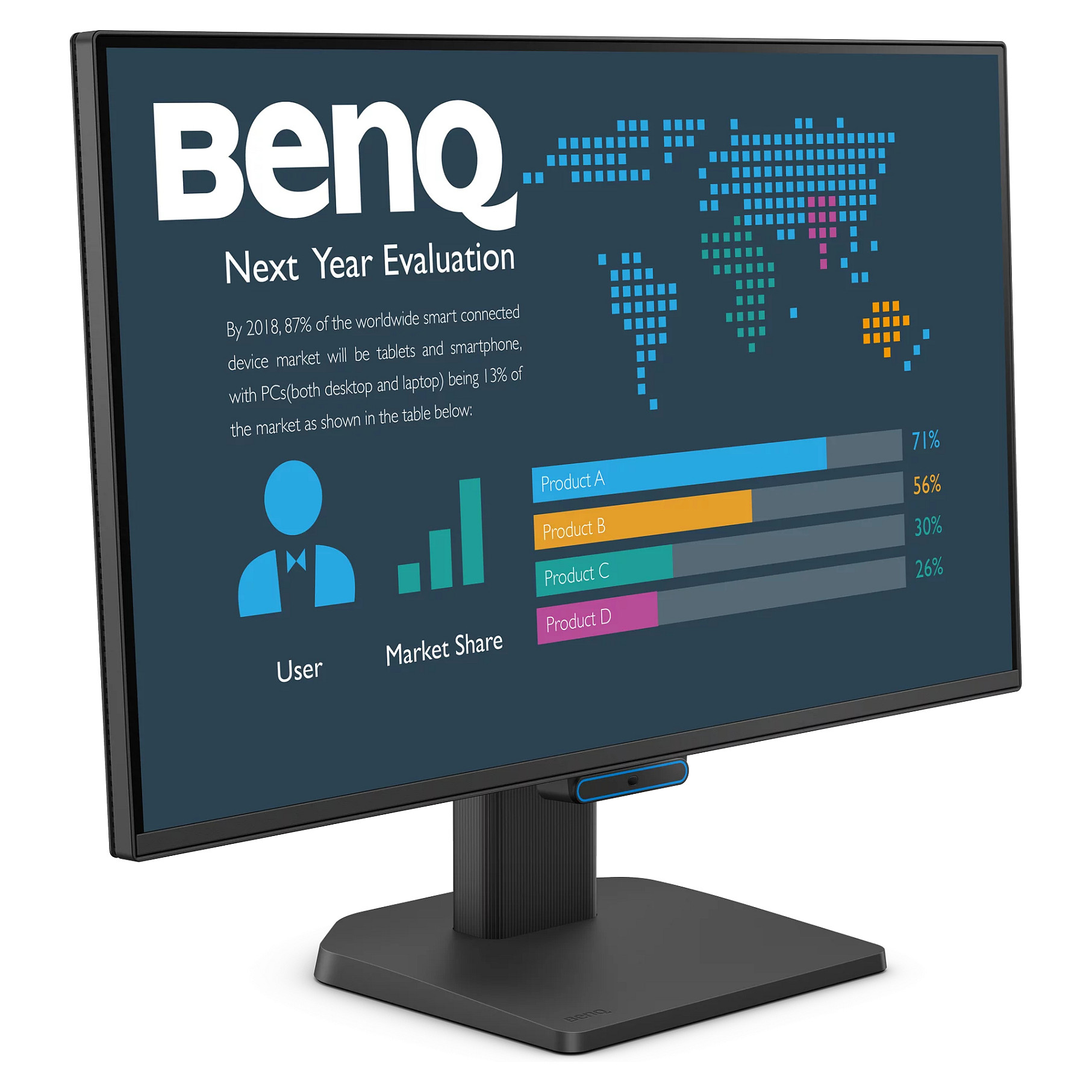 Monitor BENQ BL2490C 23.8" IPS (FHD, 144Hz, 5ms, USB-C, Zvučnici)-0