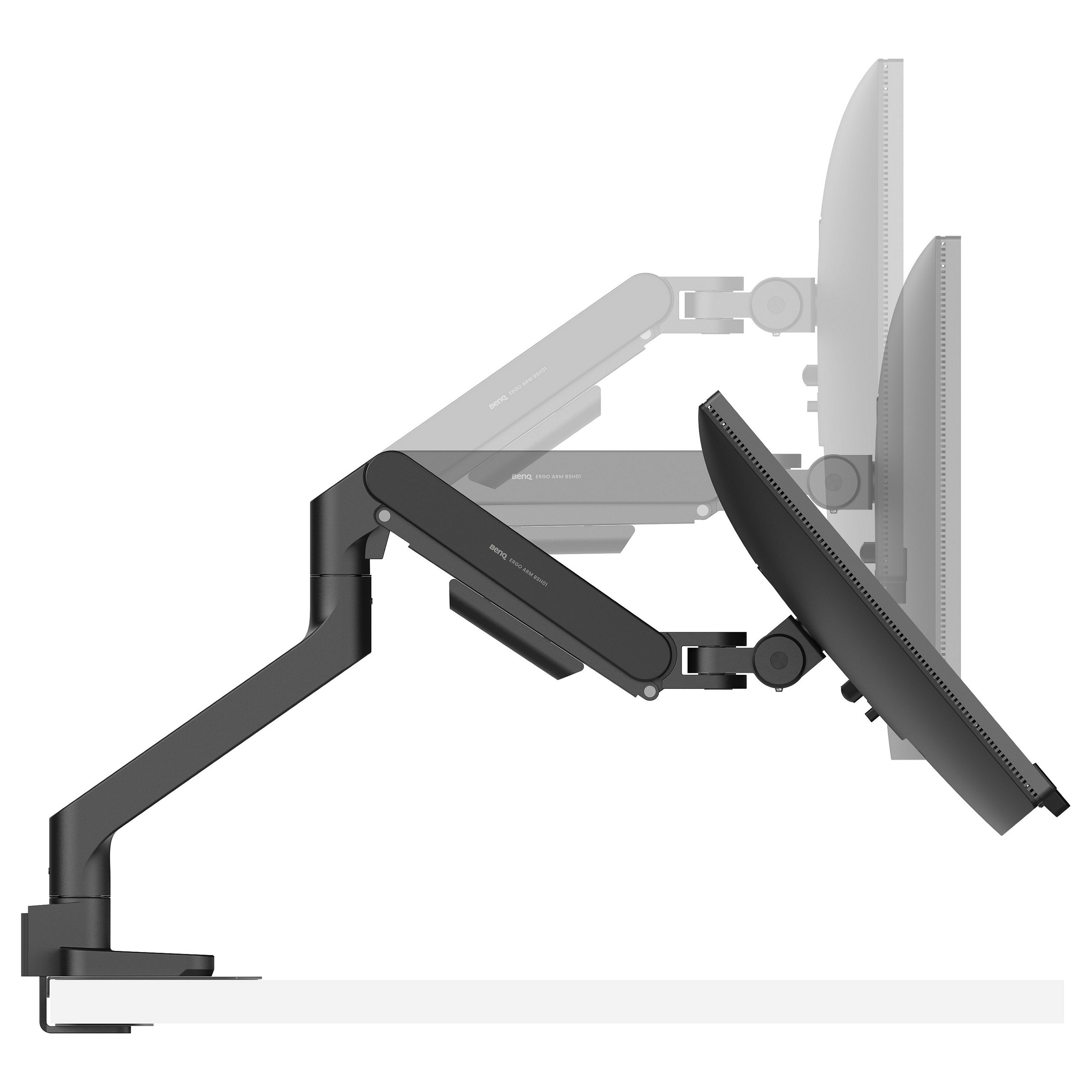 Nosač za monitor BENQ BSH01 Ergo Arm (za monitore do 49", do 20 kg, VESA) crni-1