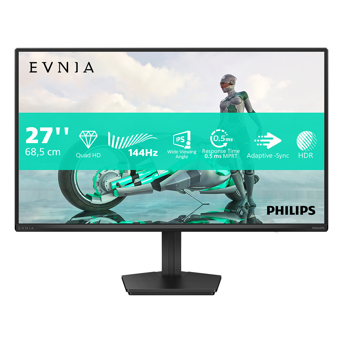 Gaming Monitor PHILIPS Evnia 27M2N3500NF (27" FHD Fast IPS, 180 Hz, 1 ms, FreeSync Premium)