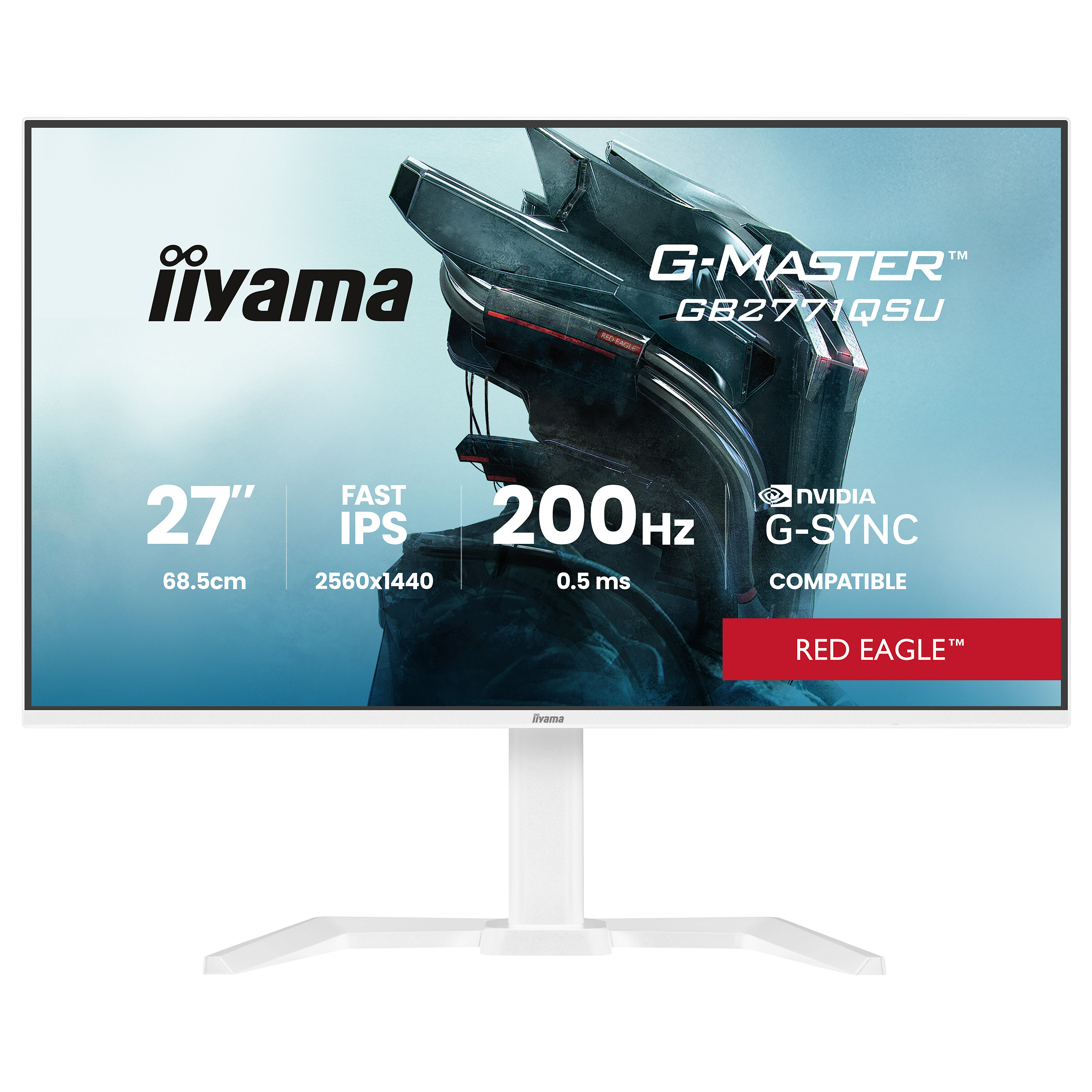 Monitor IIYAMA G-MASTER GB2771QSU-W1 (27", WQHD, 180Hz, 0.5ms, Fast IPS, FreeSync Premium)-1