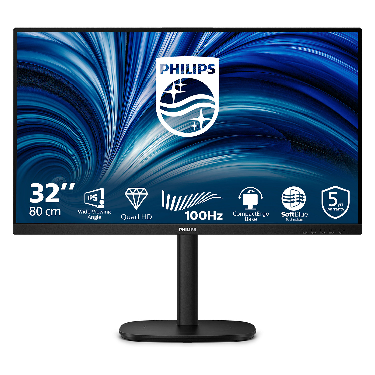 Monitor PHILIPS 32B2N3500 (31.5", Full HD, 100 Hz, VA, USB Hub, Zvučnici)