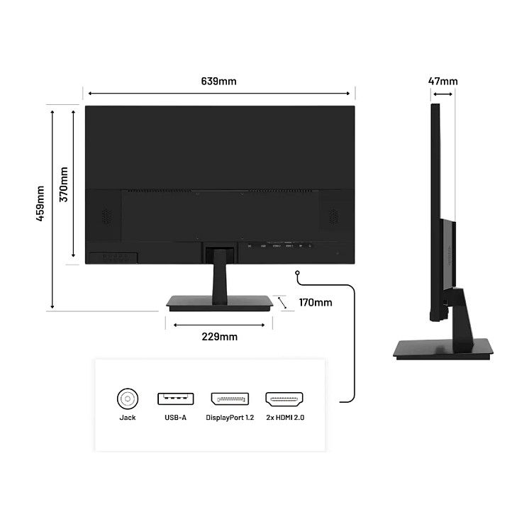 Monitor JAPANNEXT JN-I280UHD60F-P (28", 4K UHD 3840x2160, IPS, 60Hz)-9