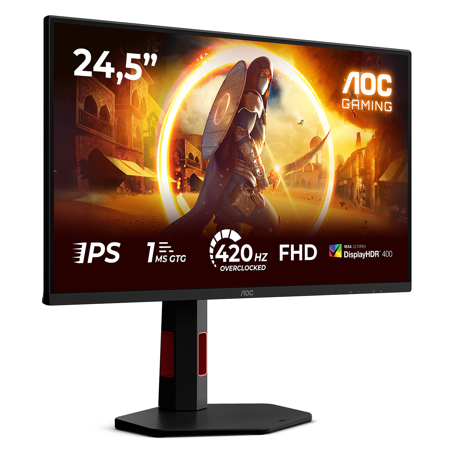 Gaming monitor AOC 25G4KUR 24.5" (FHD, Fast IPS, 400Hz, 1ms, G-Sync Comp.)-1