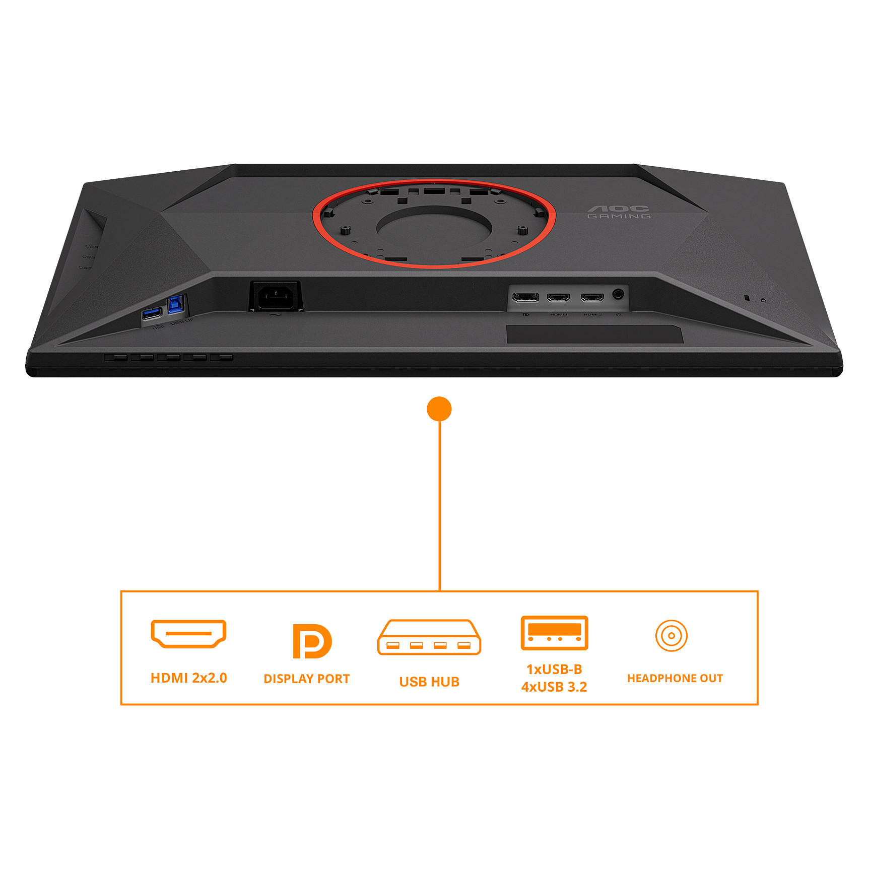 Gaming monitor AOC 25G4KUR 24.5" (FHD, Fast IPS, 400Hz, 1ms, G-Sync Comp.)-14