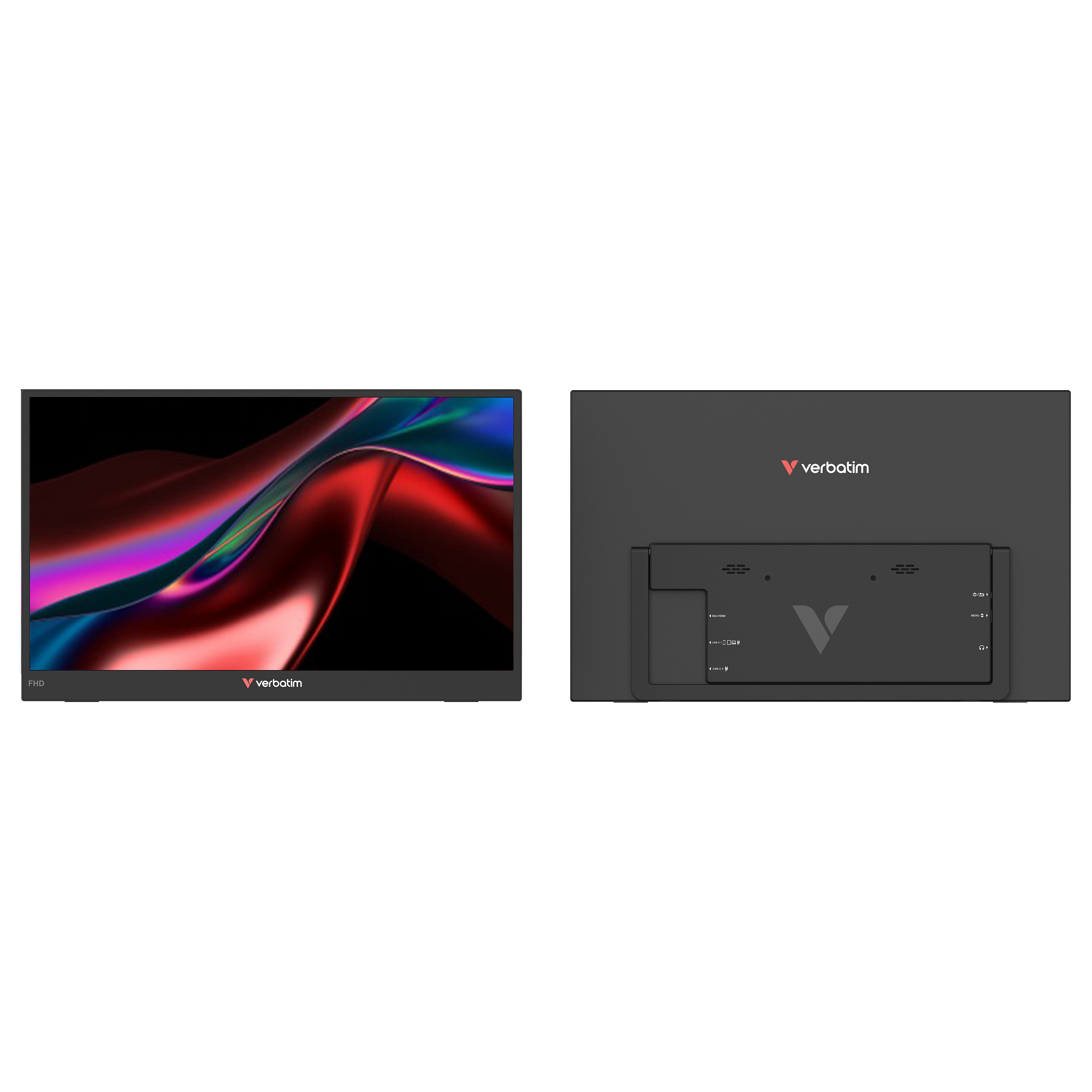 Prijenosni monitor VERBATIM 15.6" FHD Dual Monitor Essentials (1920x1080, IPS, USB-C)-2