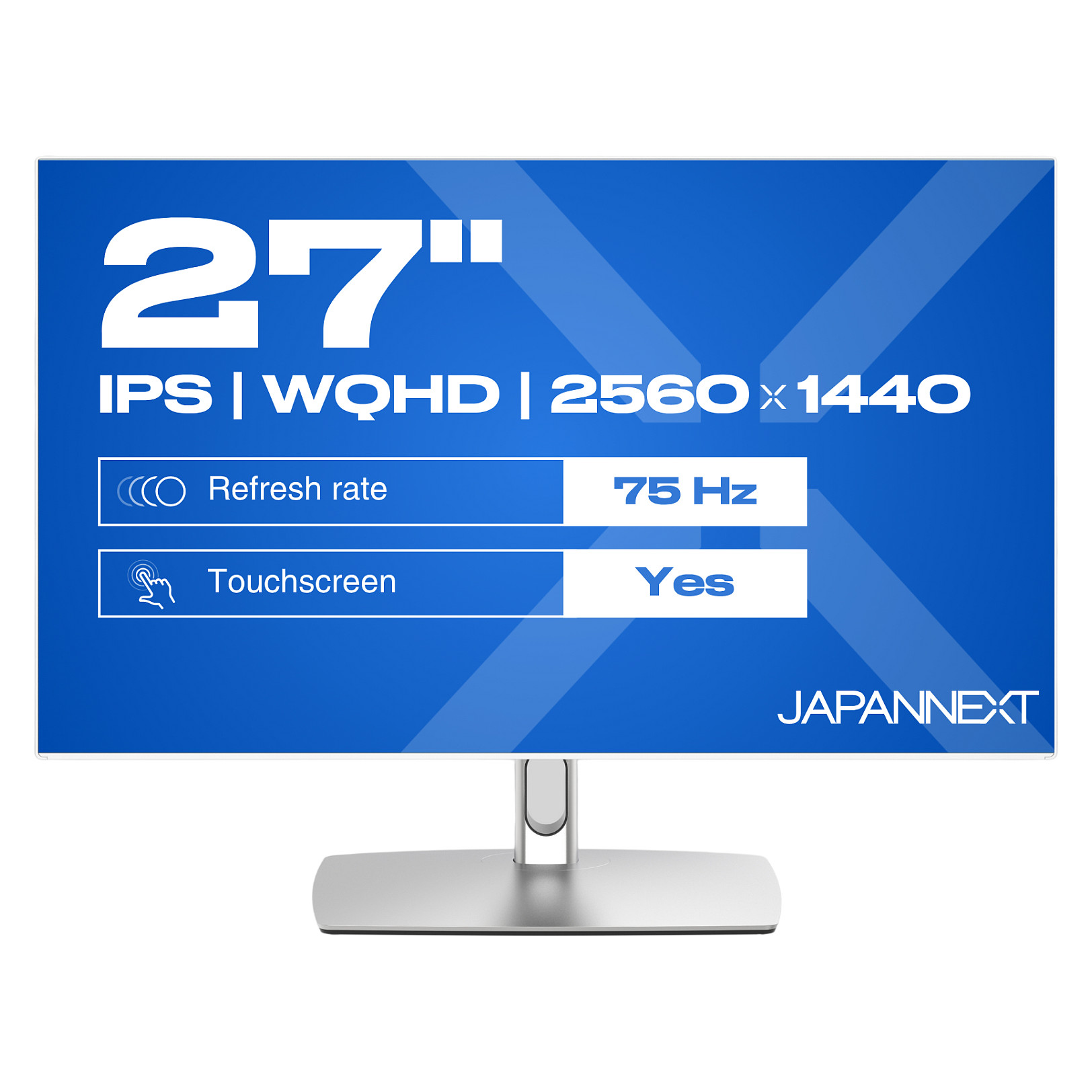 Monitor JAPANNEXT JN-IPS27WQHDR-C65W-T (27" WQHD IPS, 75Hz, 10-point Touch, USB-C 65W)-1