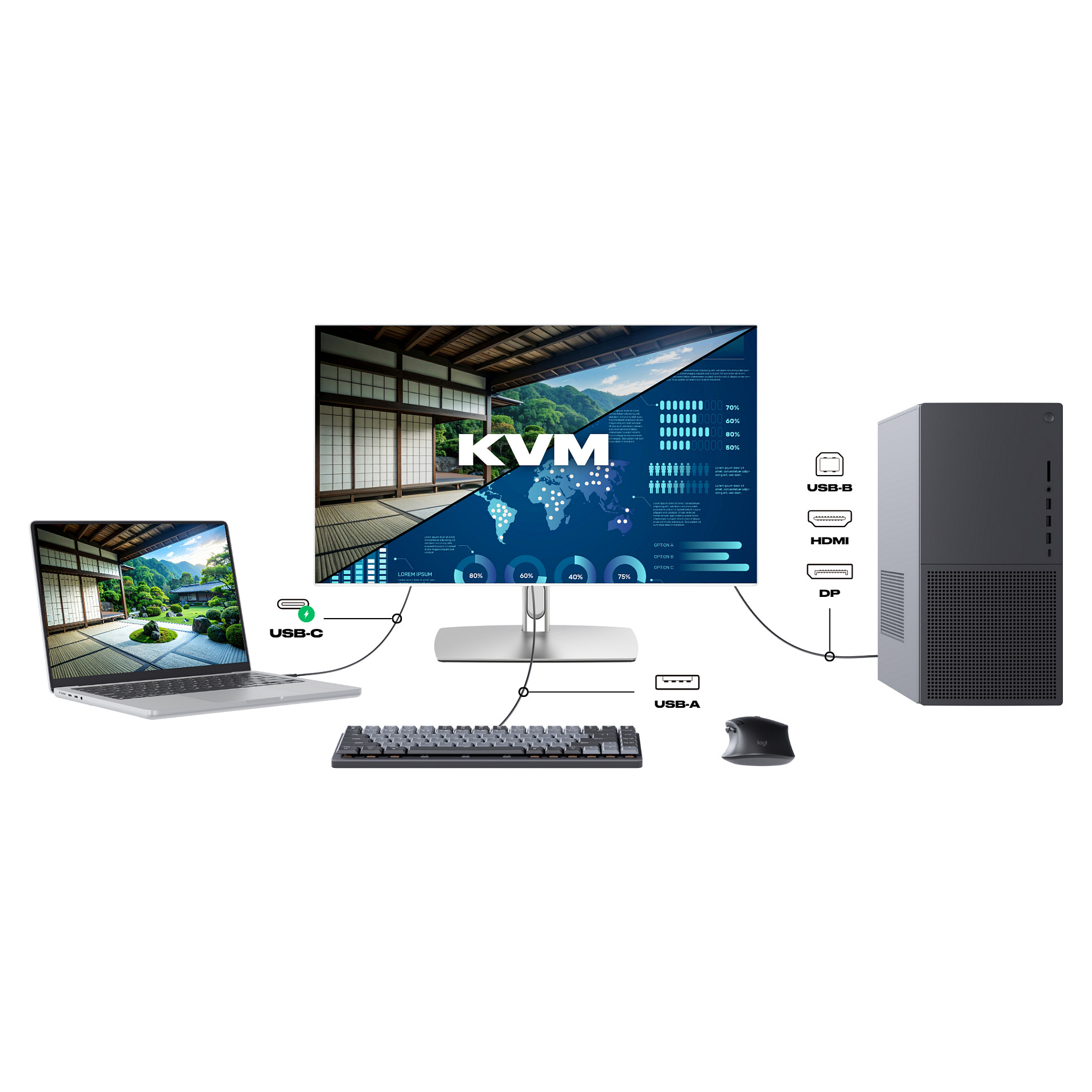 Monitor JAPANNEXT JN-IPS27WQHDR-C65W-T (27" WQHD IPS, 75Hz, 10-point Touch, USB-C 65W)-2