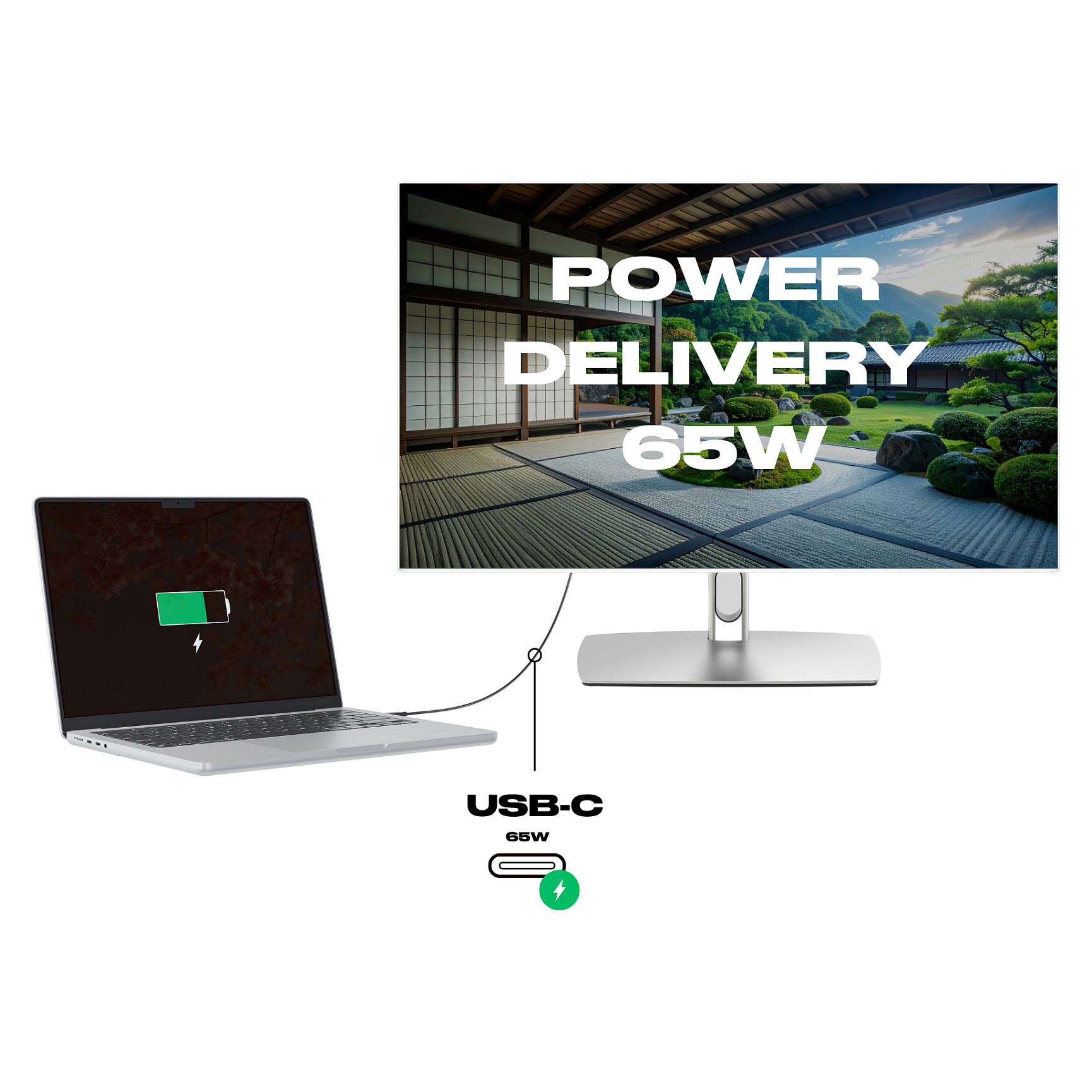 Monitor JAPANNEXT JN-IPS27WQHDR-C65W-T (27" WQHD IPS, 75Hz, 10-point Touch, USB-C 65W)-3