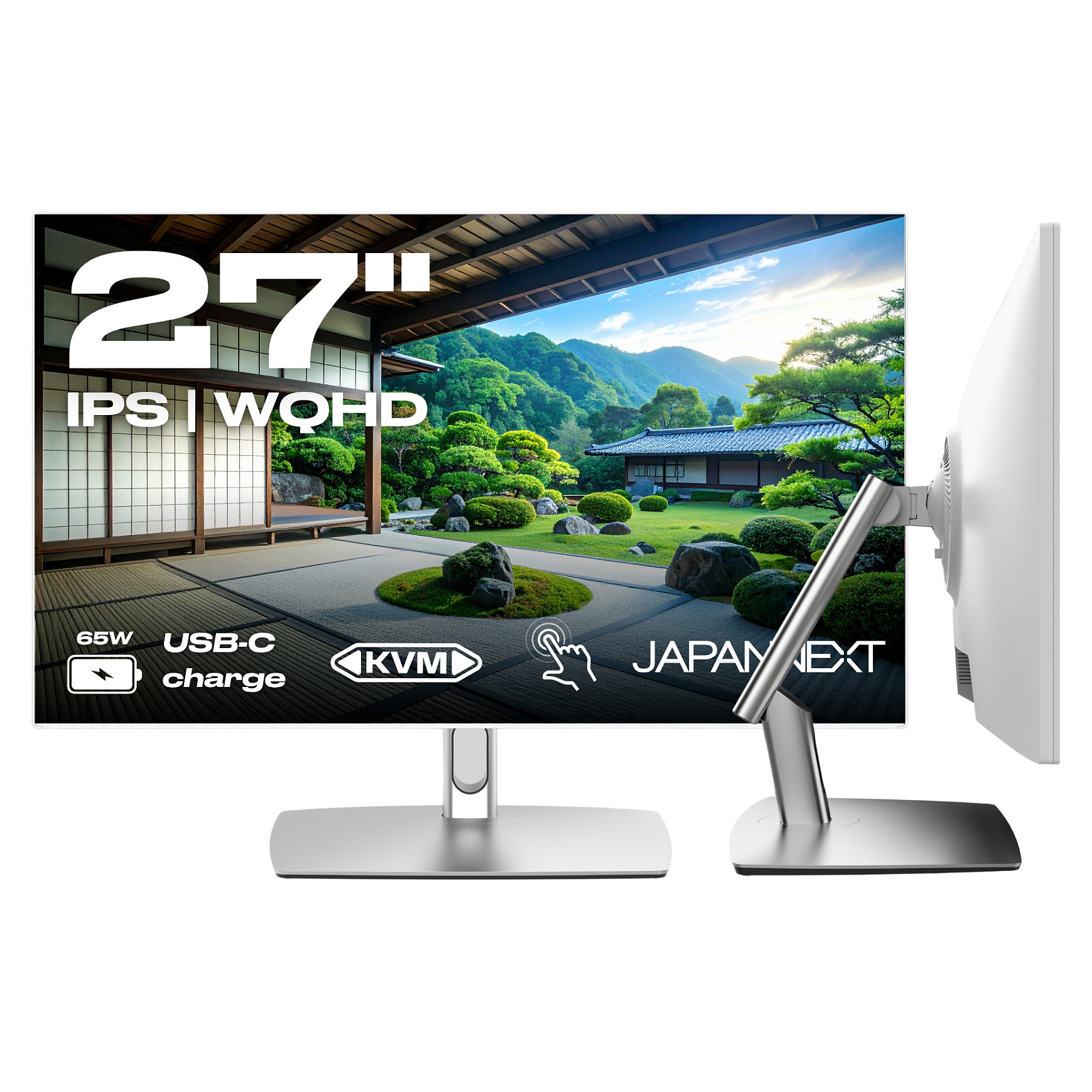 Monitor JAPANNEXT JN-IPS27WQHDR-C65W-T (27" WQHD IPS, 75Hz, 10-point Touch, USB-C 65W)-7