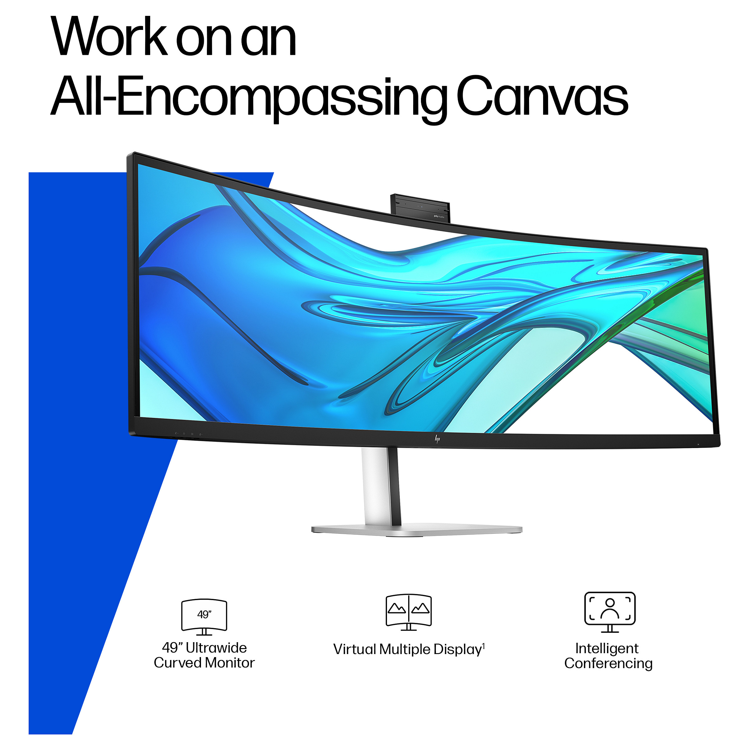Monitor HP 5 Pro 549pm (49" DQHD, VA, 5MP web kamera, USB-C)-11