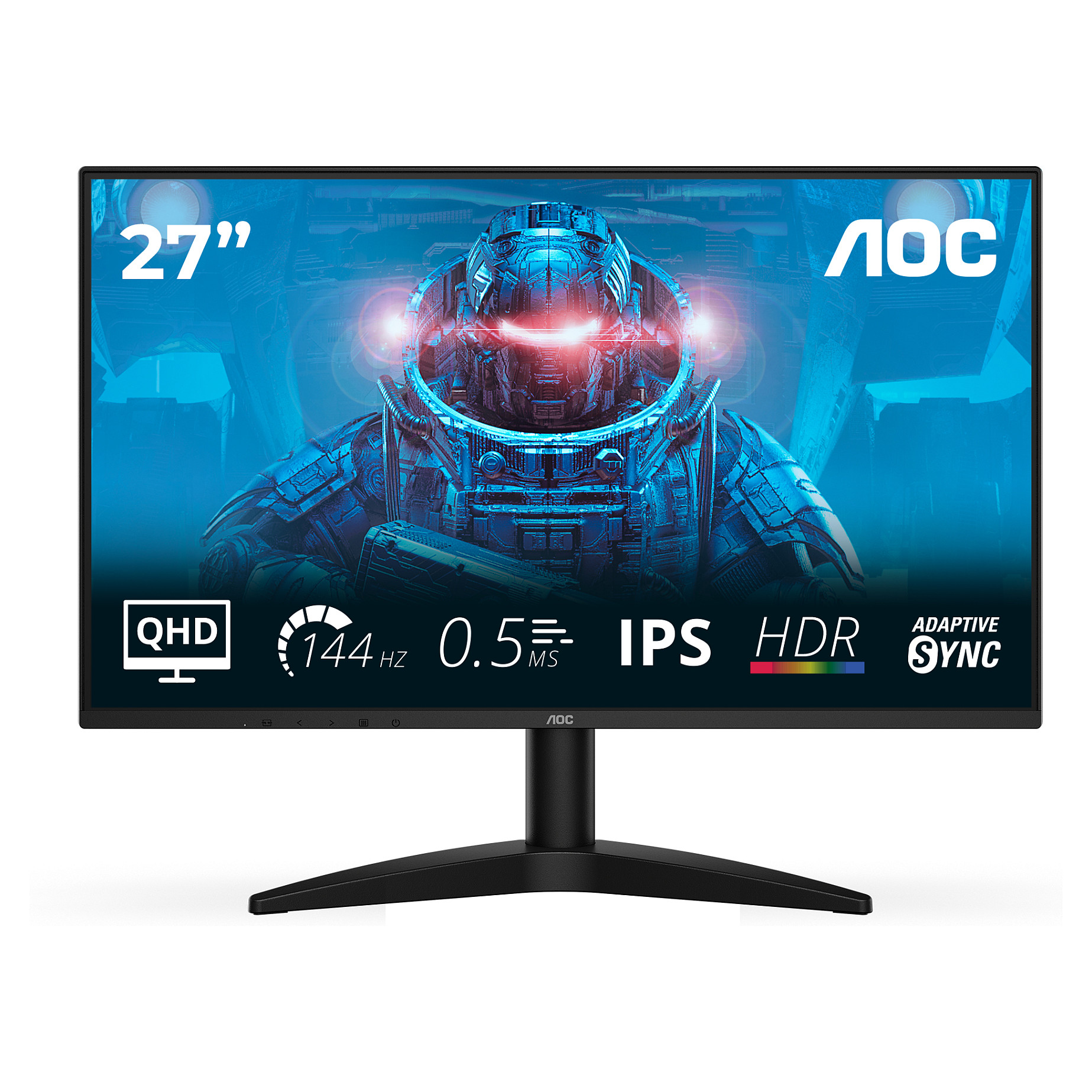Monitor AOC Q27B36X 27" (QHD 2560x1440, IPS, 100Hz, Adaptive Sync, Zvučnici)-0