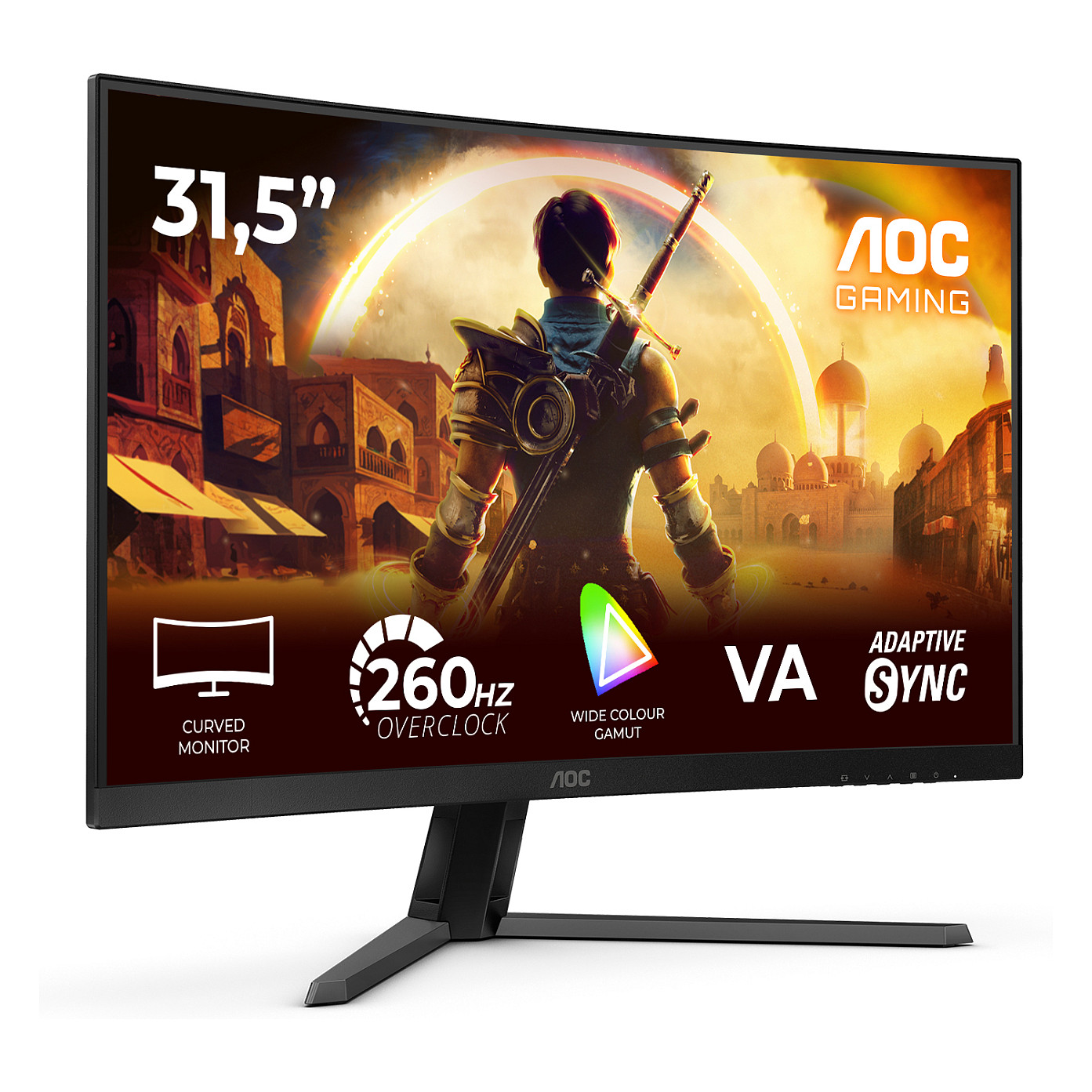 Gaming Monitor AOC C32G42ZE (31.5", VA, Full HD, 240Hz, 0.5ms, 1500R Curved)-1