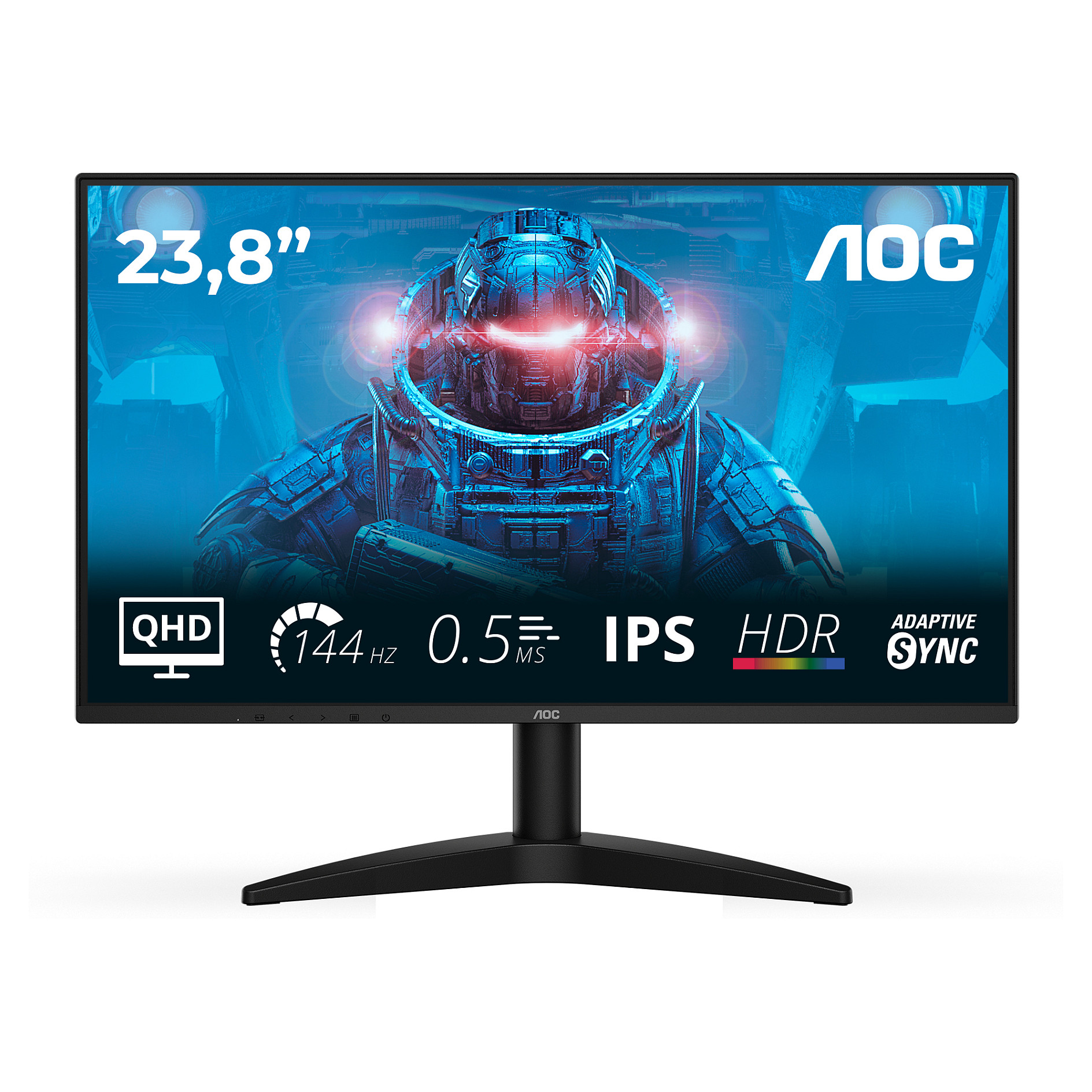 Monitor AOC Q24B36X 23.8" (QHD, IPS, 100Hz, 1ms, Adaptive Sync)-0