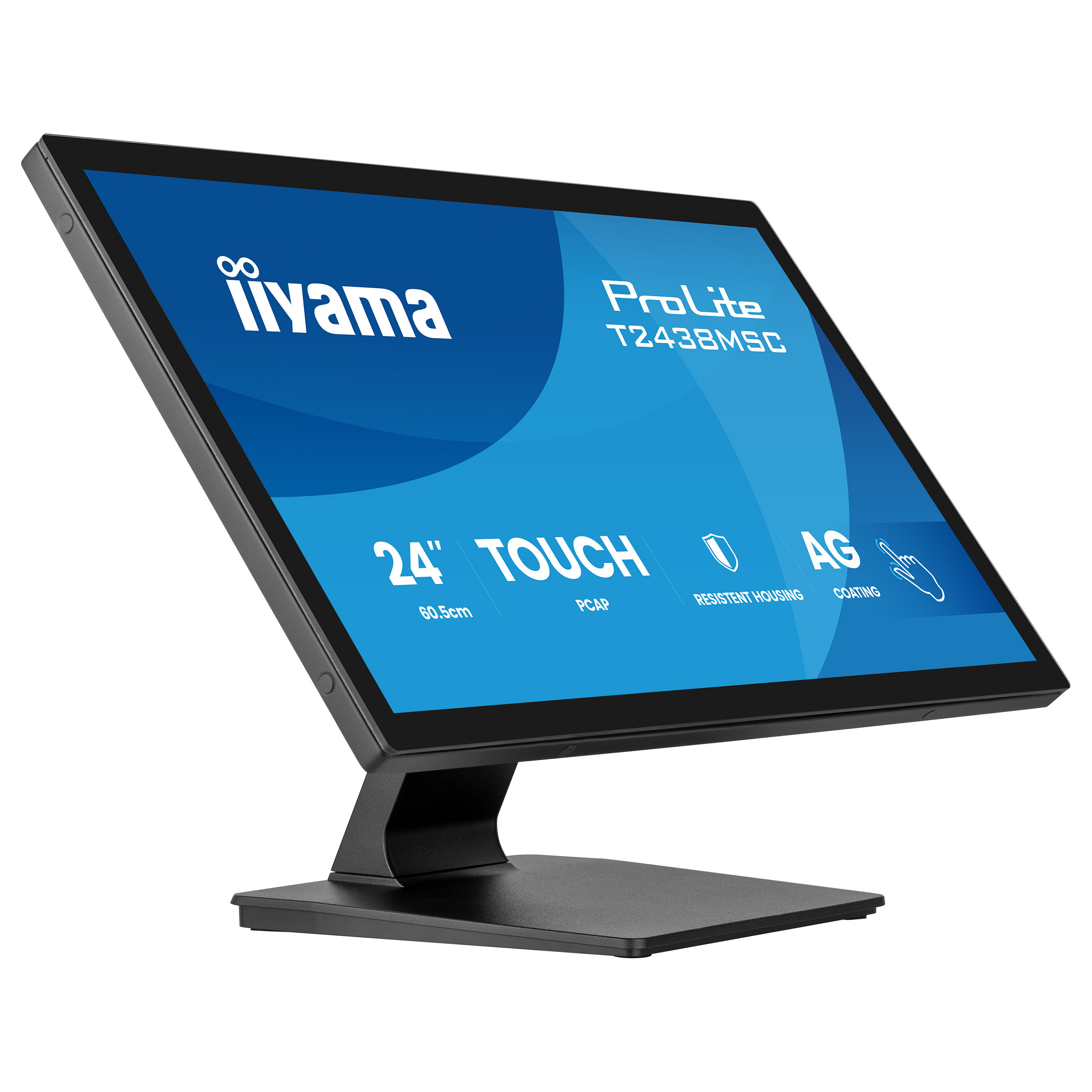 Monitor IIYAMA ProLite T2438MSC-B2 (23.8" FHD, IPS, 10-point Touch, HDMI, DP)