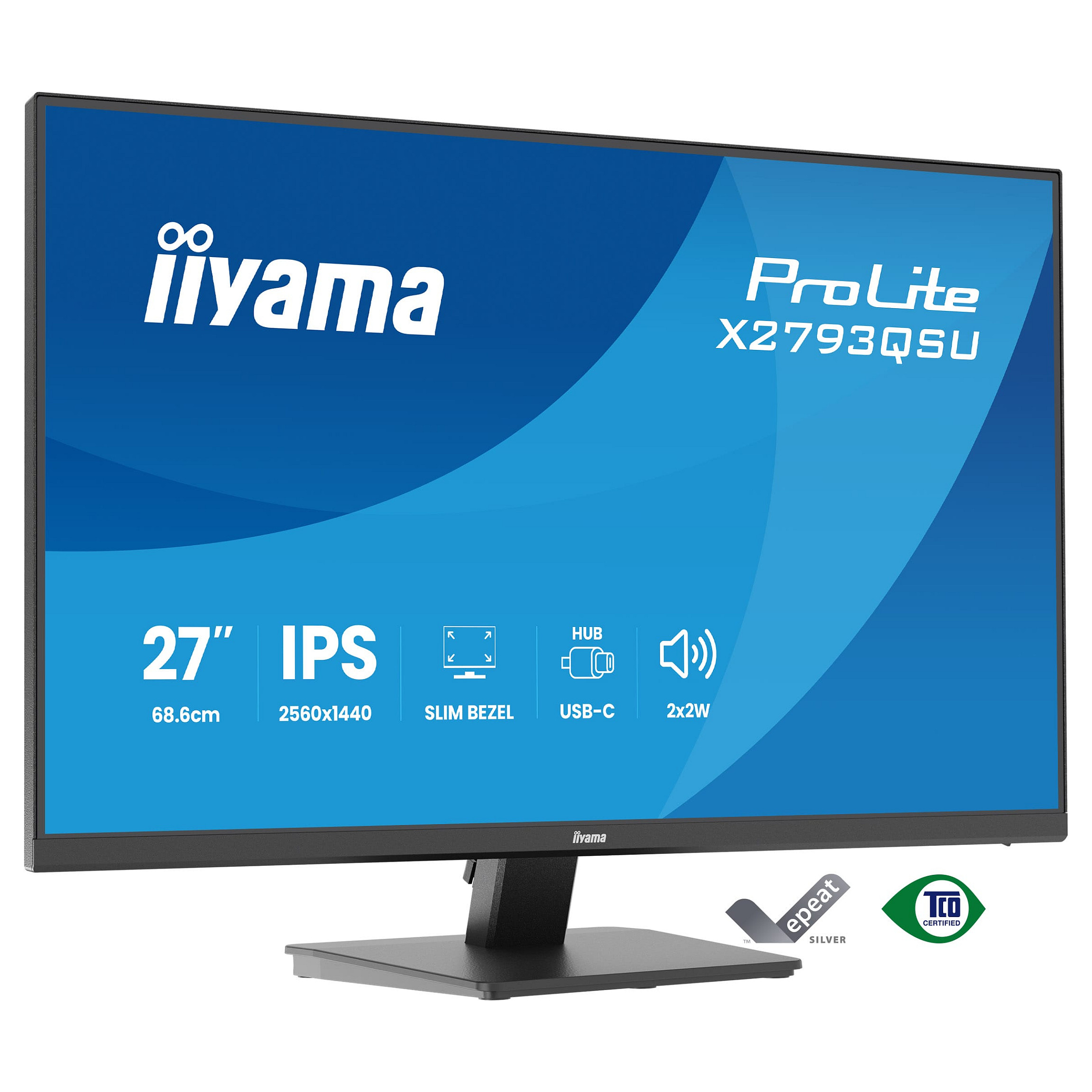 Monitor IIYAMA ProLite X2793QSU-B1 (27", QHD, IPS, 100Hz, 1ms)