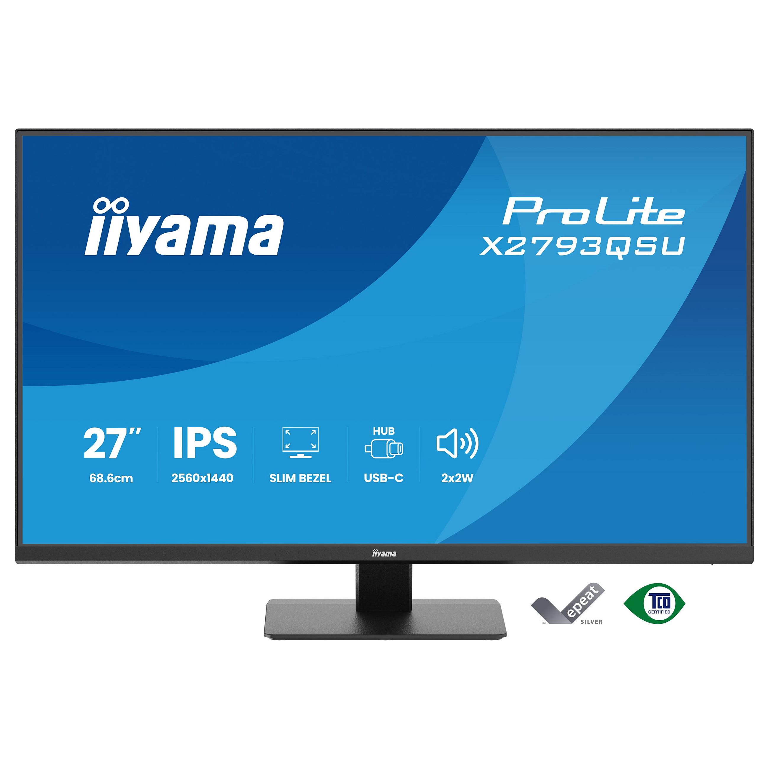 Monitor IIYAMA ProLite X2793QSU-B1 (27", QHD, IPS, 100Hz, 1ms)-1