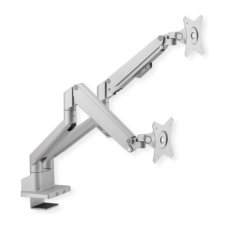 Stolni nosač za 2 monitora ROLINE 17.03.1133 (17"-32", do 2x 9 kg, plinska opruga, VESA)-0