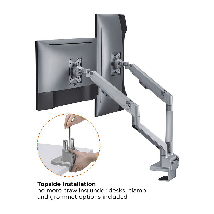 Stolni nosač za 2 monitora ROLINE 17.03.1133 (17"-32", do 2x 9 kg, plinska opruga, VESA)-8