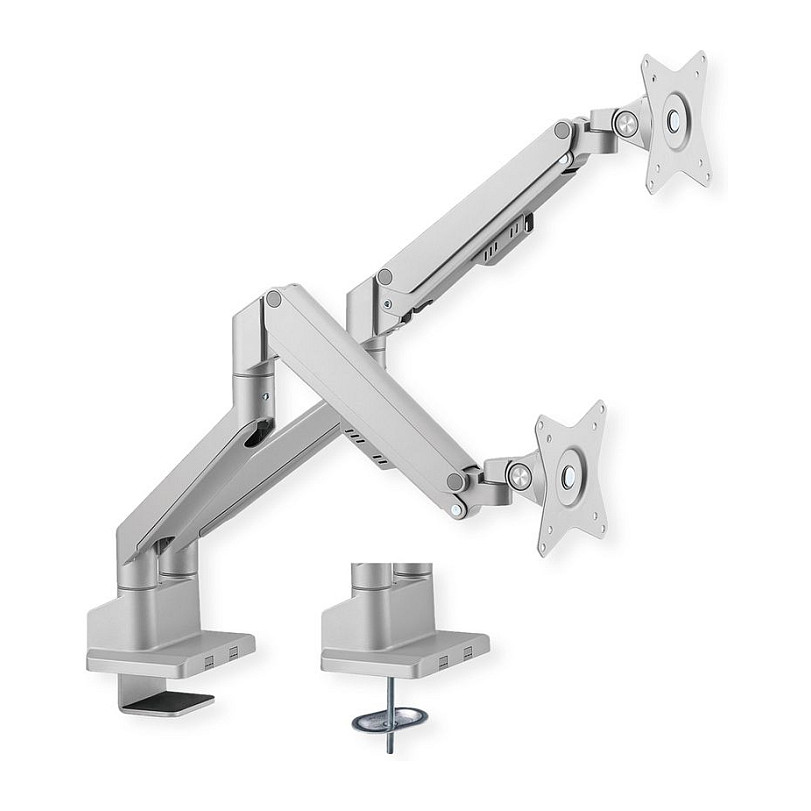 Stolni nosač za 2 monitora ROLINE 17.03.1133 (17"-32", do 2x 9 kg, plinska opruga, VESA)-11