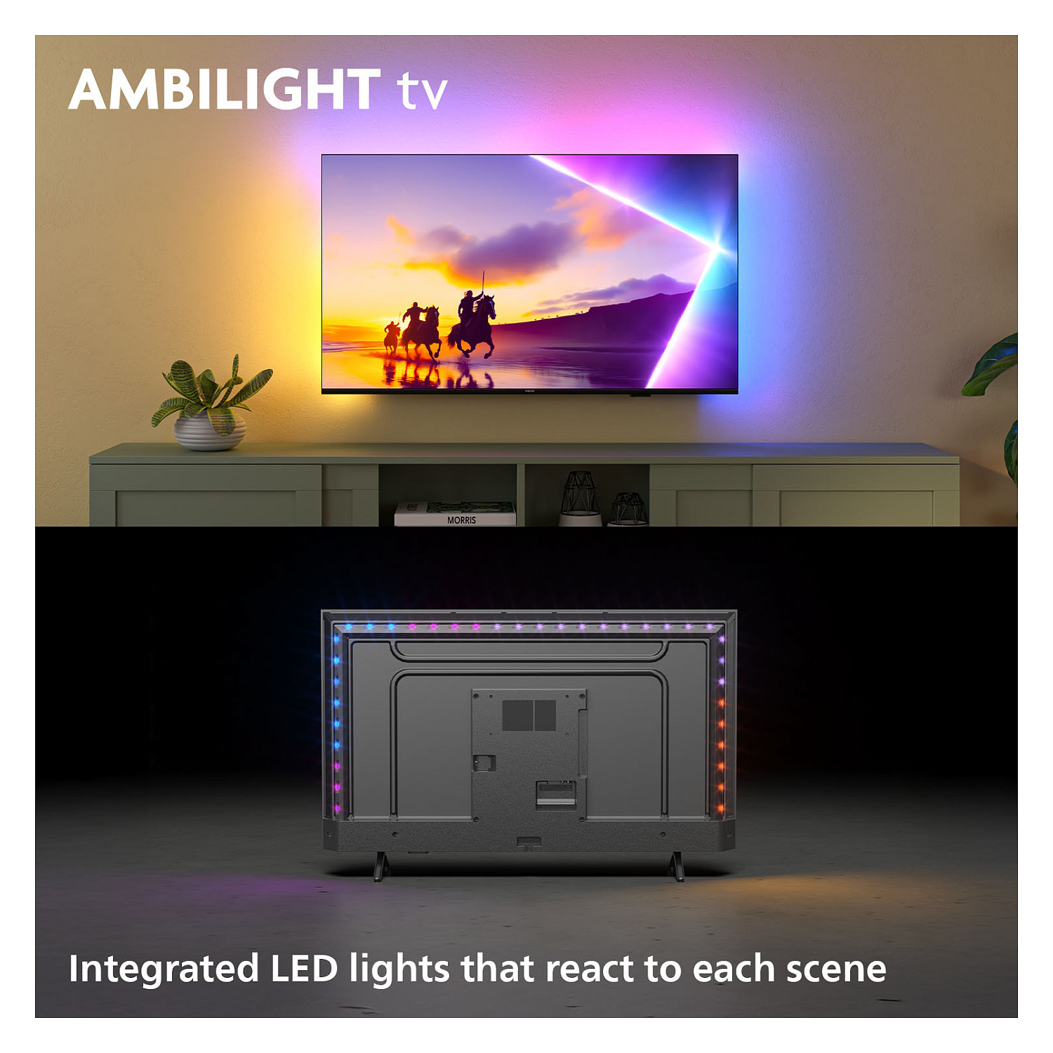 4K UHD Ambilight TV PHILIPS 50PUS8500/12 The One (126 cm, P5 Engine, Dolby Vision, Dolby Atmos, Android TV)-1