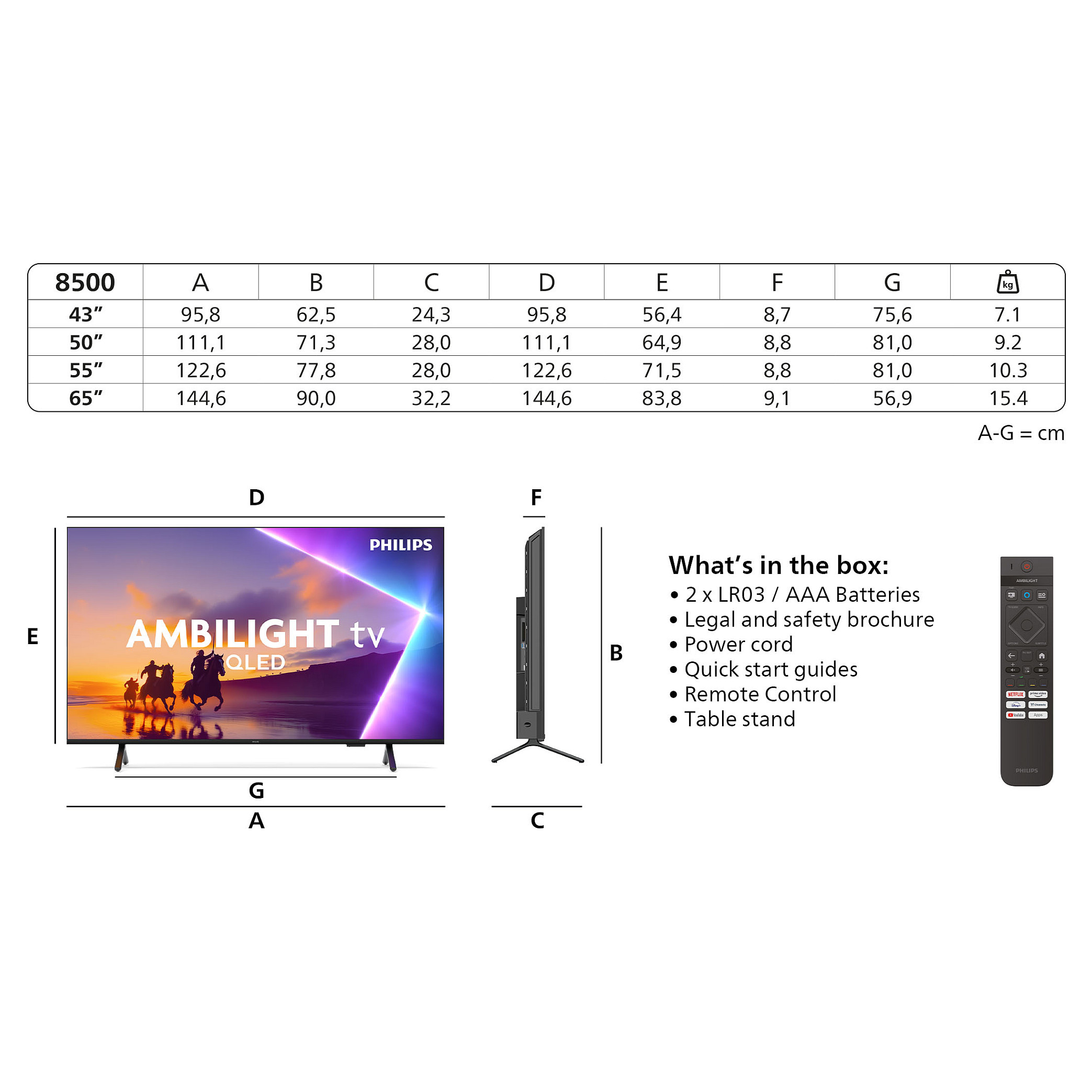 4K UHD Ambilight TV PHILIPS 50PUS8500/12 The One (126 cm, P5 Engine, Dolby Vision, Dolby Atmos, Android TV)-8